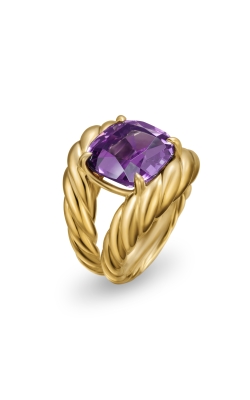 Marbella Ring in 18K Yellow Gold with Amethyst, 20mm thumbnail 2