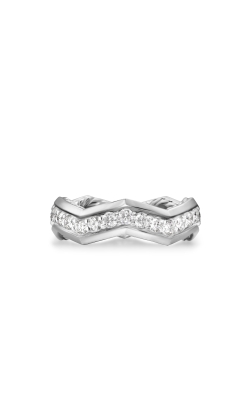 Zig Zag Stax™ Ring in Sterling Silver with Diamonds, 5mm thumbnail 1
