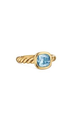 DY Mercer® Stone Ring in 18K Yellow Gold with Sky Blue Topaz, 7mm thumbnail 1