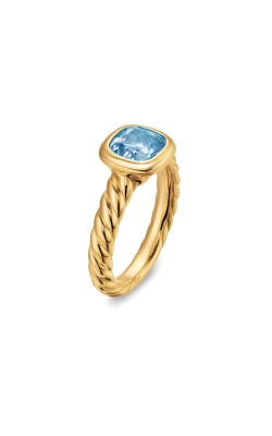 DY Mercer® Stone Ring in 18K Yellow Gold with Sky Blue Topaz, 7mm thumbnail 2