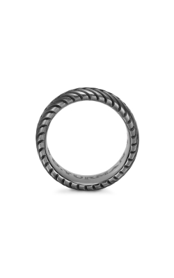 Chevron Band Ring in Titanium, 10mm thumbnail 4