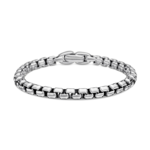Large Box Chain Bracelet in Sterling Silver