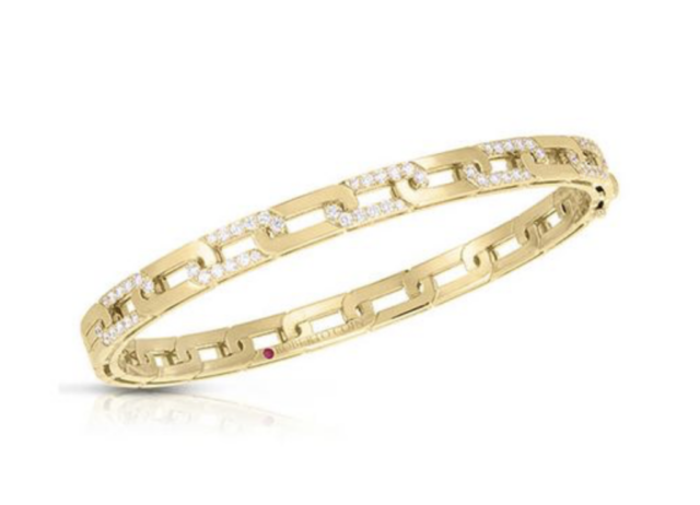 Roberto Coin Yellow Gold and Diamond Bracelet | Alson Jewelers