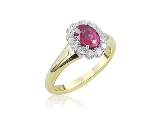 Oval Ruby and Diamond Ring | Alson Jewelers