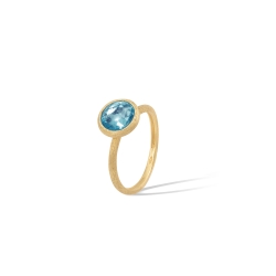 Marco Bicego 18K Yellow Gold Jaipur Blue Topaz & Diamond Ring
