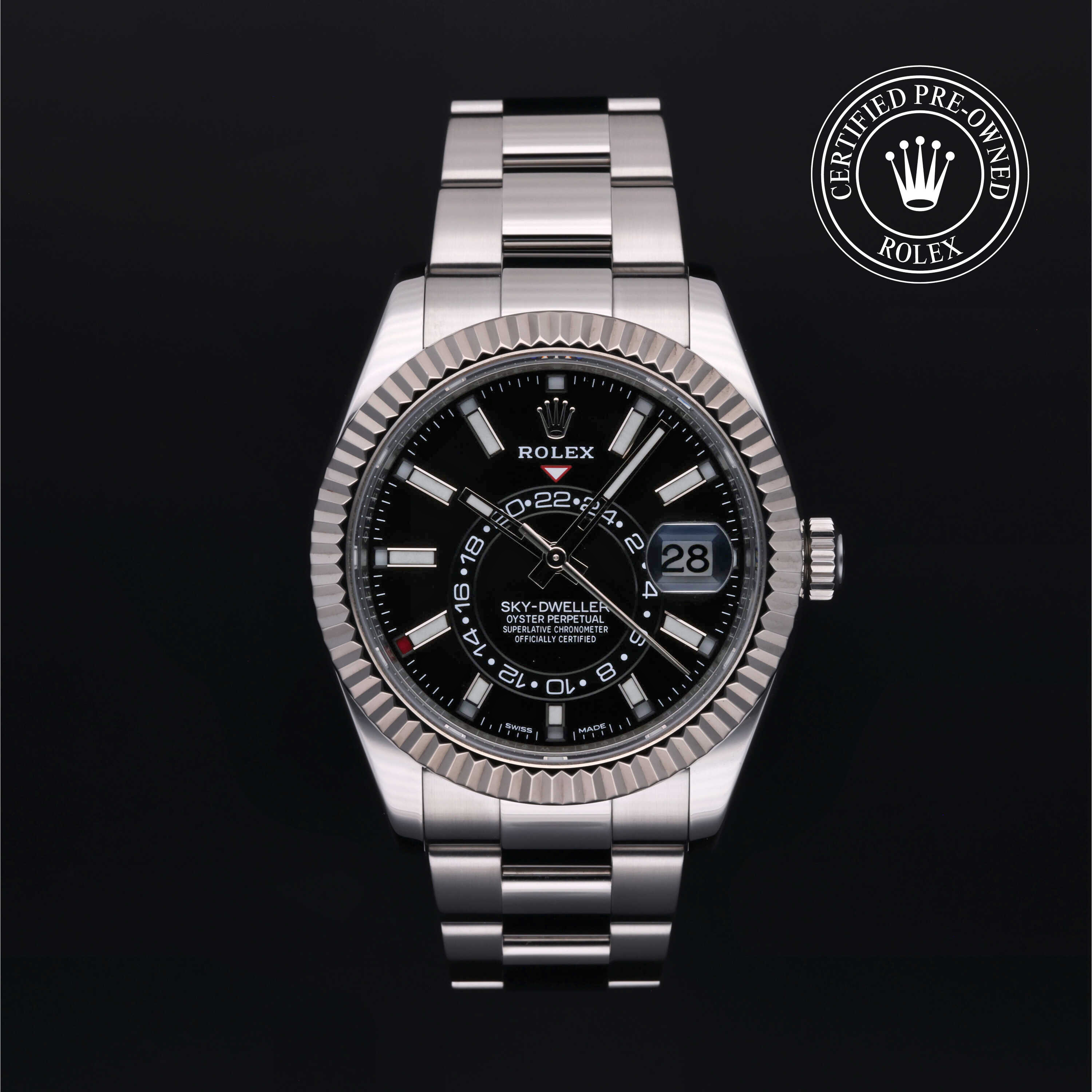 Rolex Sky-Dweller in Rolesor 18 Carat White M326934-0005 at Alson Jewelers