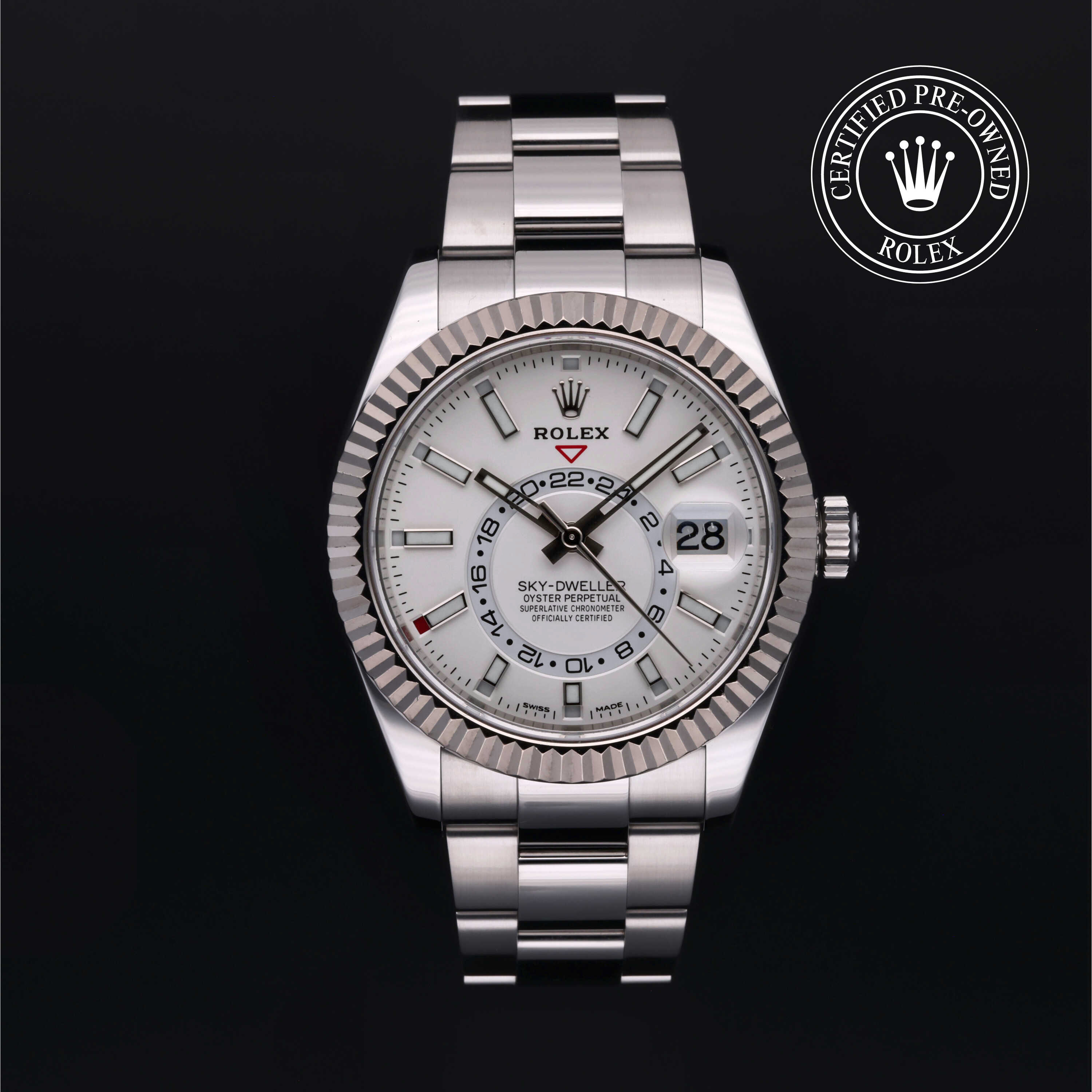 Rolex sky dweller oystersteel and white gold outlet