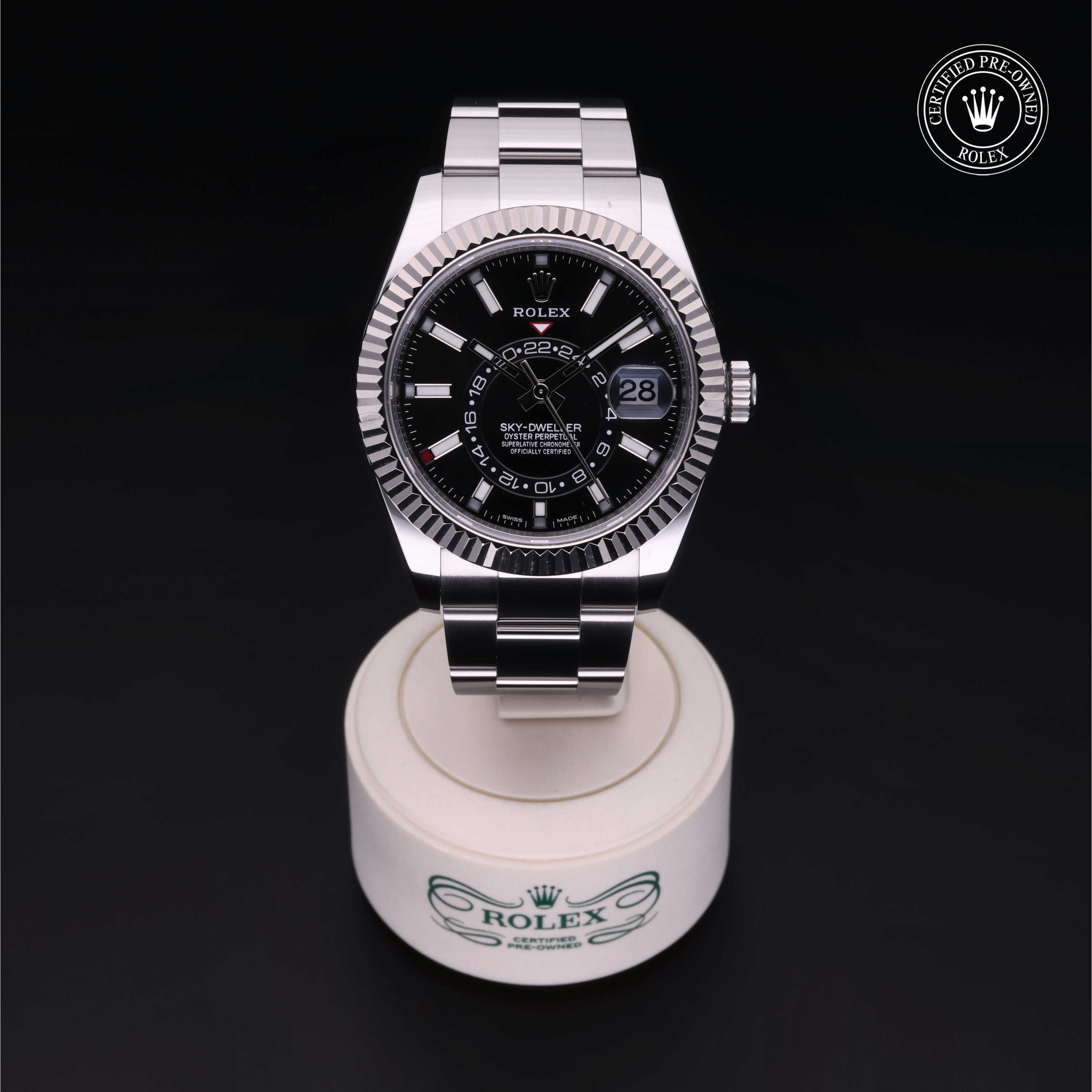 Rolex Sky-Dweller in Rolesor 18 Carat White M326934-0005 at Alson Jewelers
