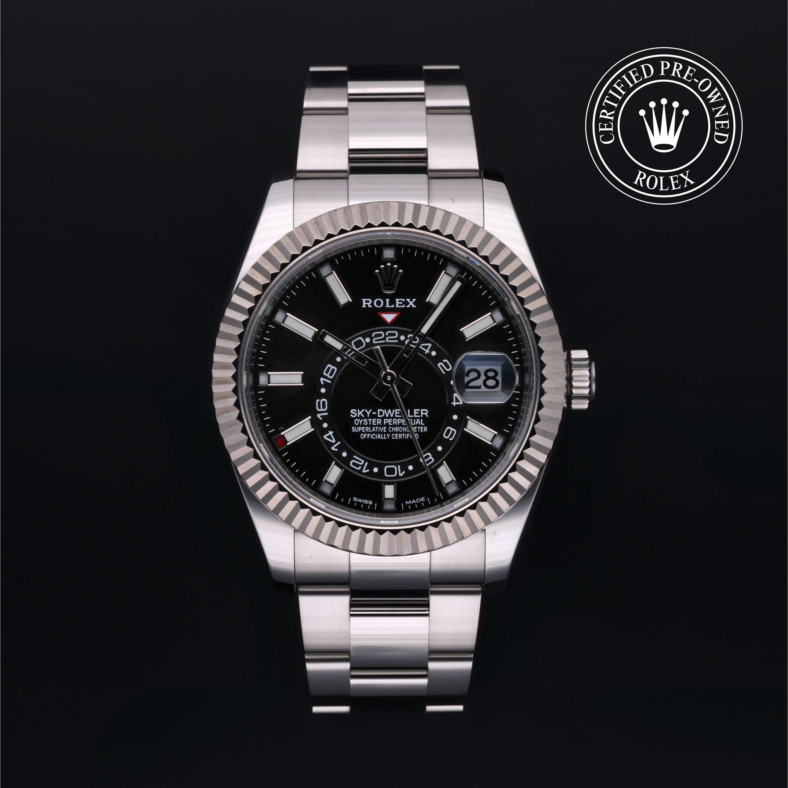 Rolex Sky-Dweller in Rolesor 18 Carat White M326934-0005 at Alson Jewelers