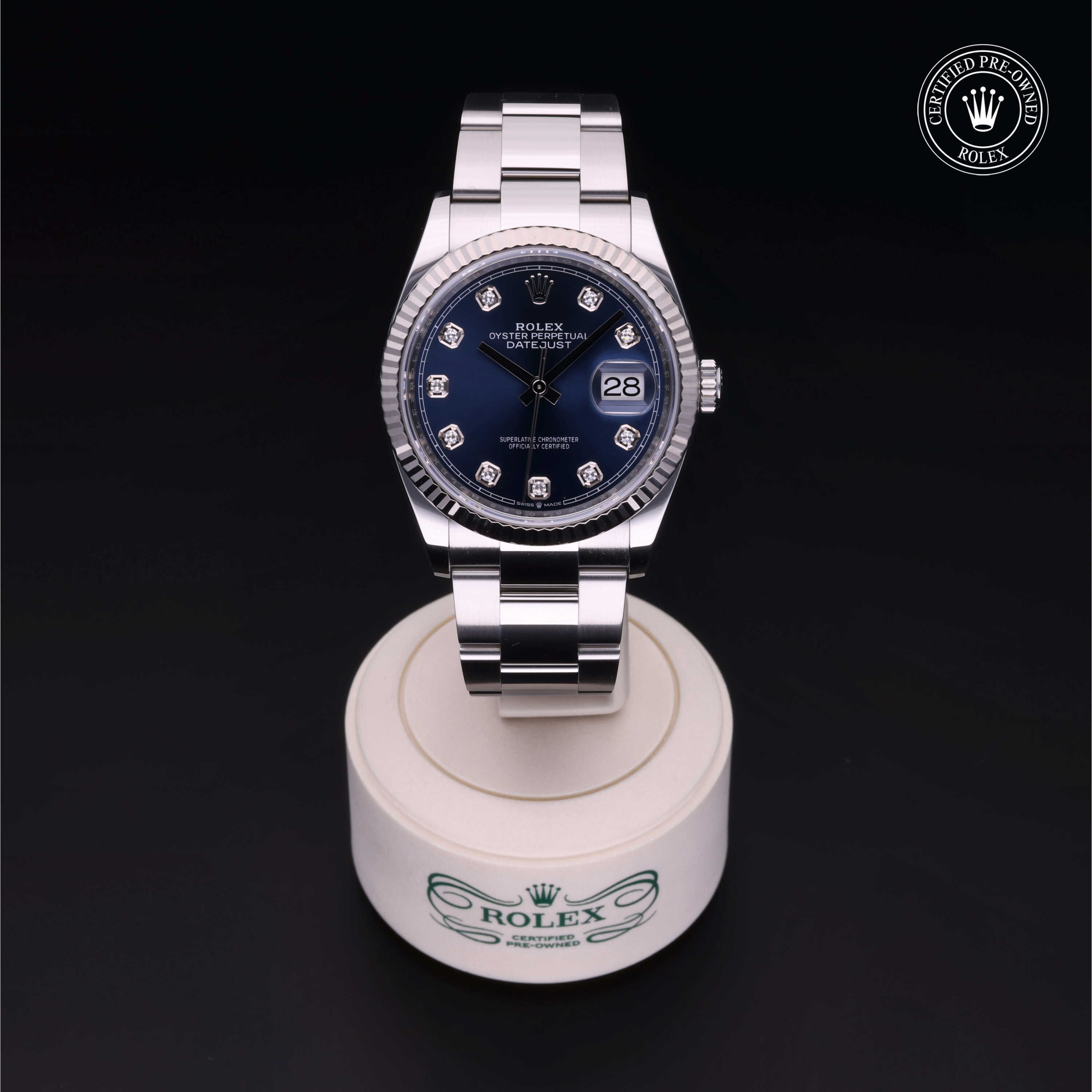 Rolex Datejust in Rolesor 18 Carat White M126234-0038 at Alson Jewelers