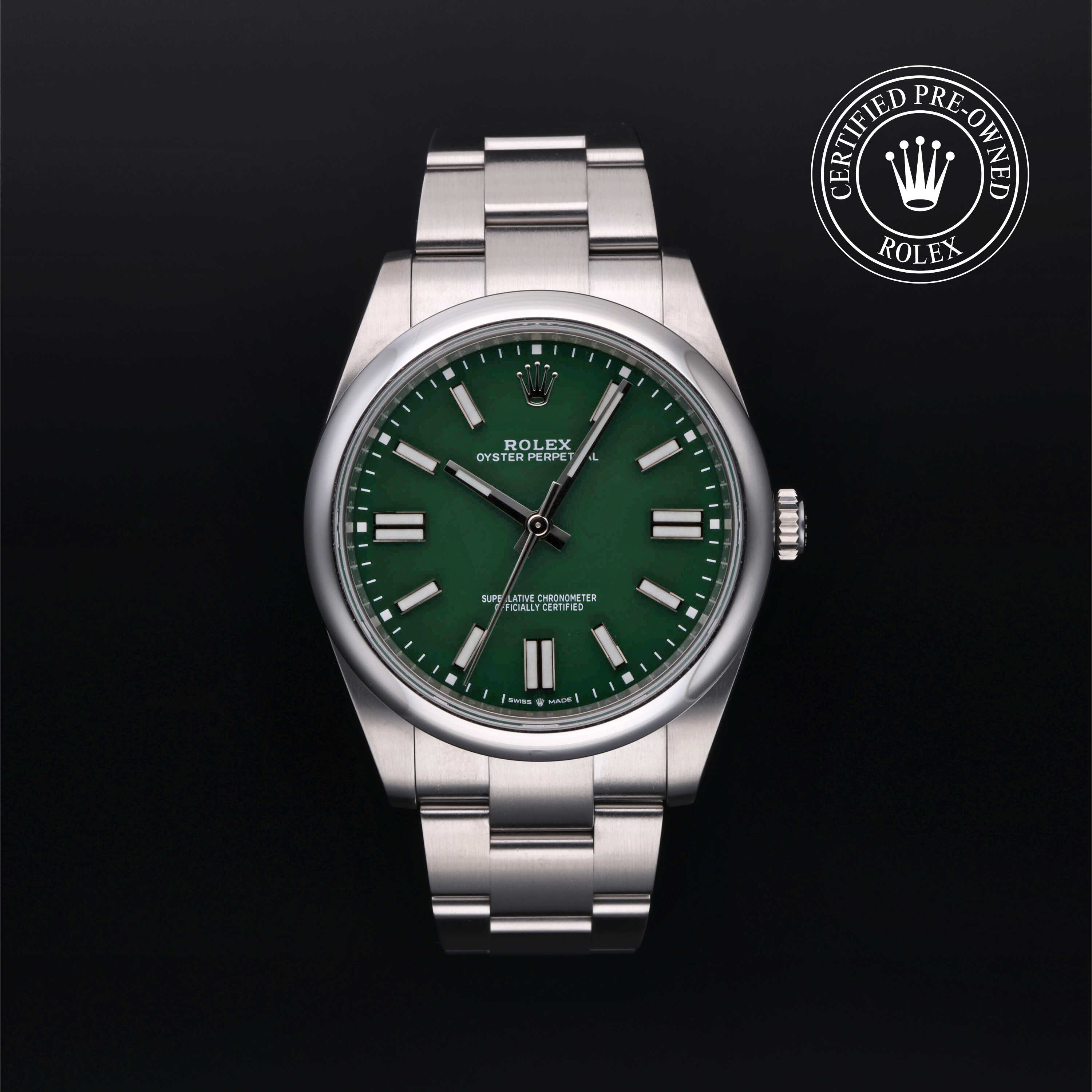 Rolex Oyster Perpetual in Oystersteel M124300-0005 at Alson Jewelers