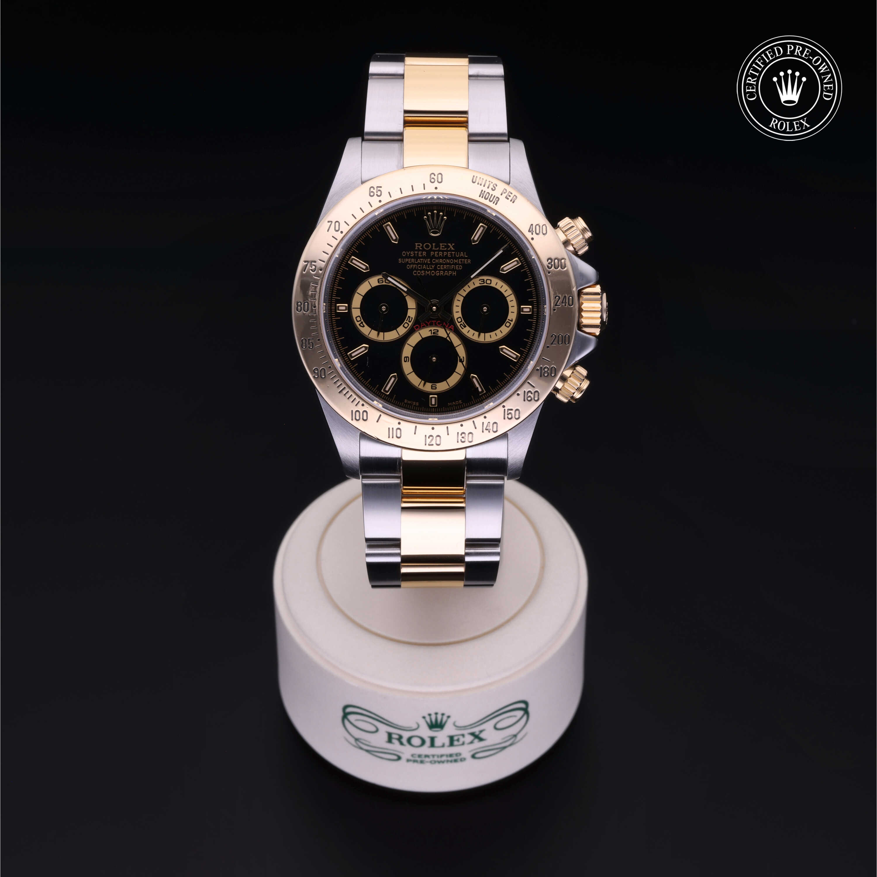 Rolex Cosmograph Daytona in Rolesor 18 Carat Yellow M16523-0001 at Alson Jewelers
