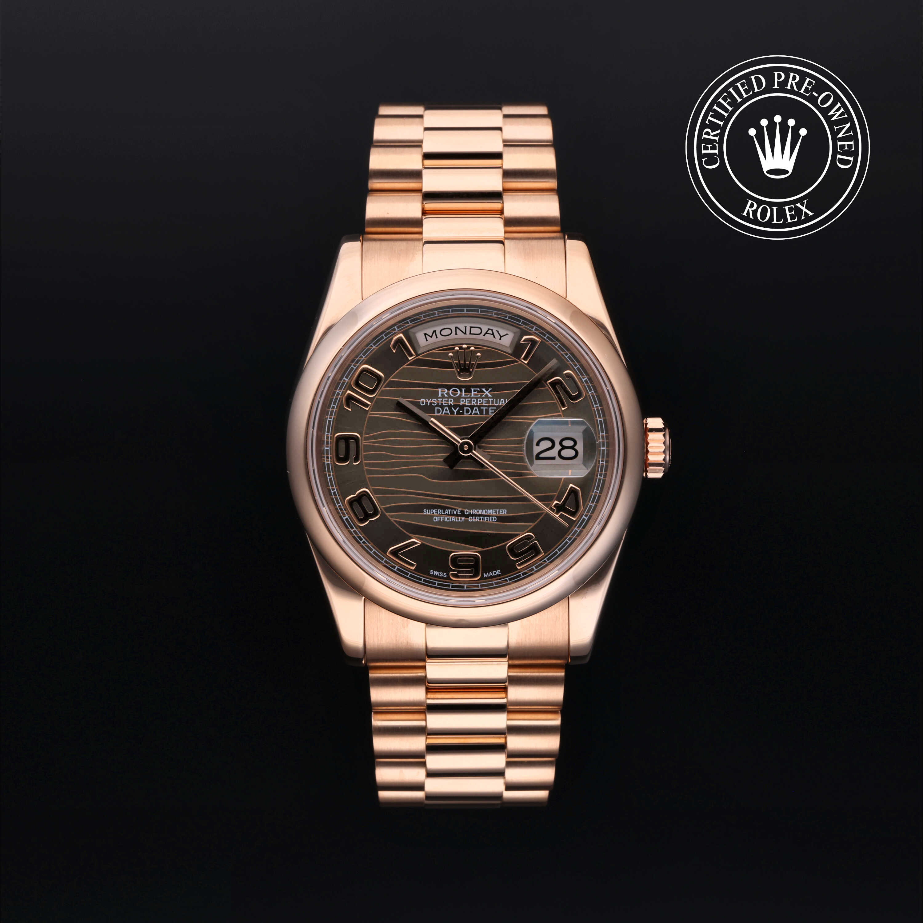 Rolex Day-Date in Gold 18 Carat Red M118205-0005 at Alson Jewelers