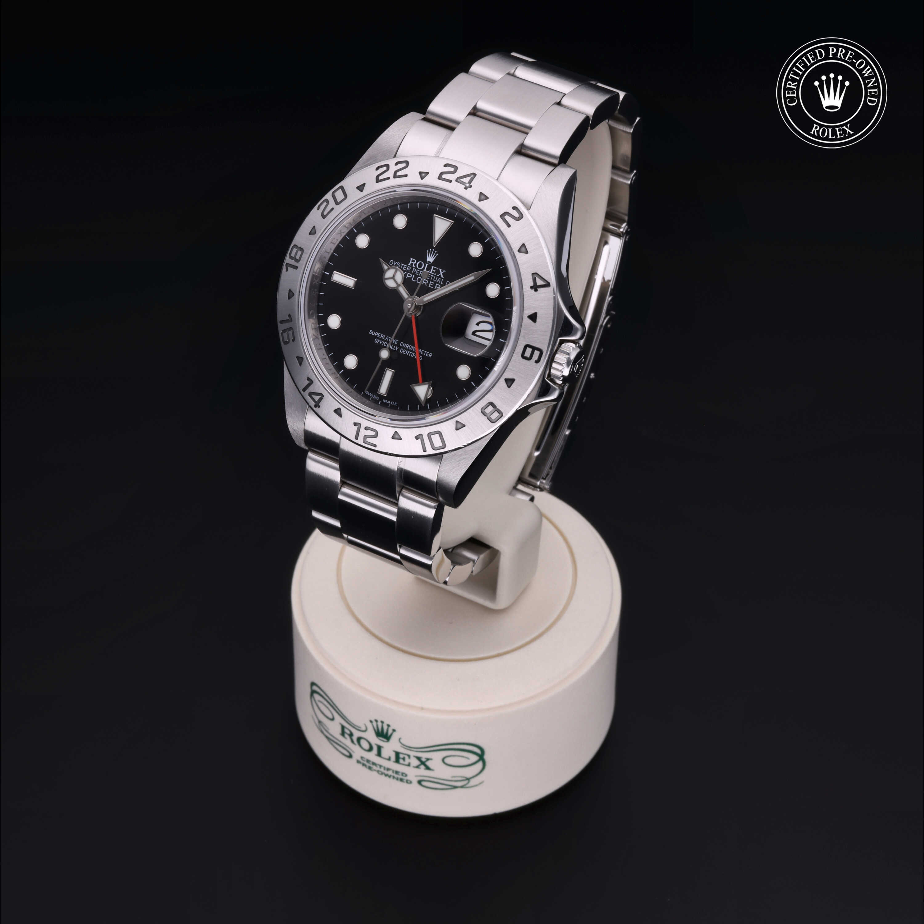 Rolex Explorer II in Oystersteel M16570-0005 at Alson Jewelers