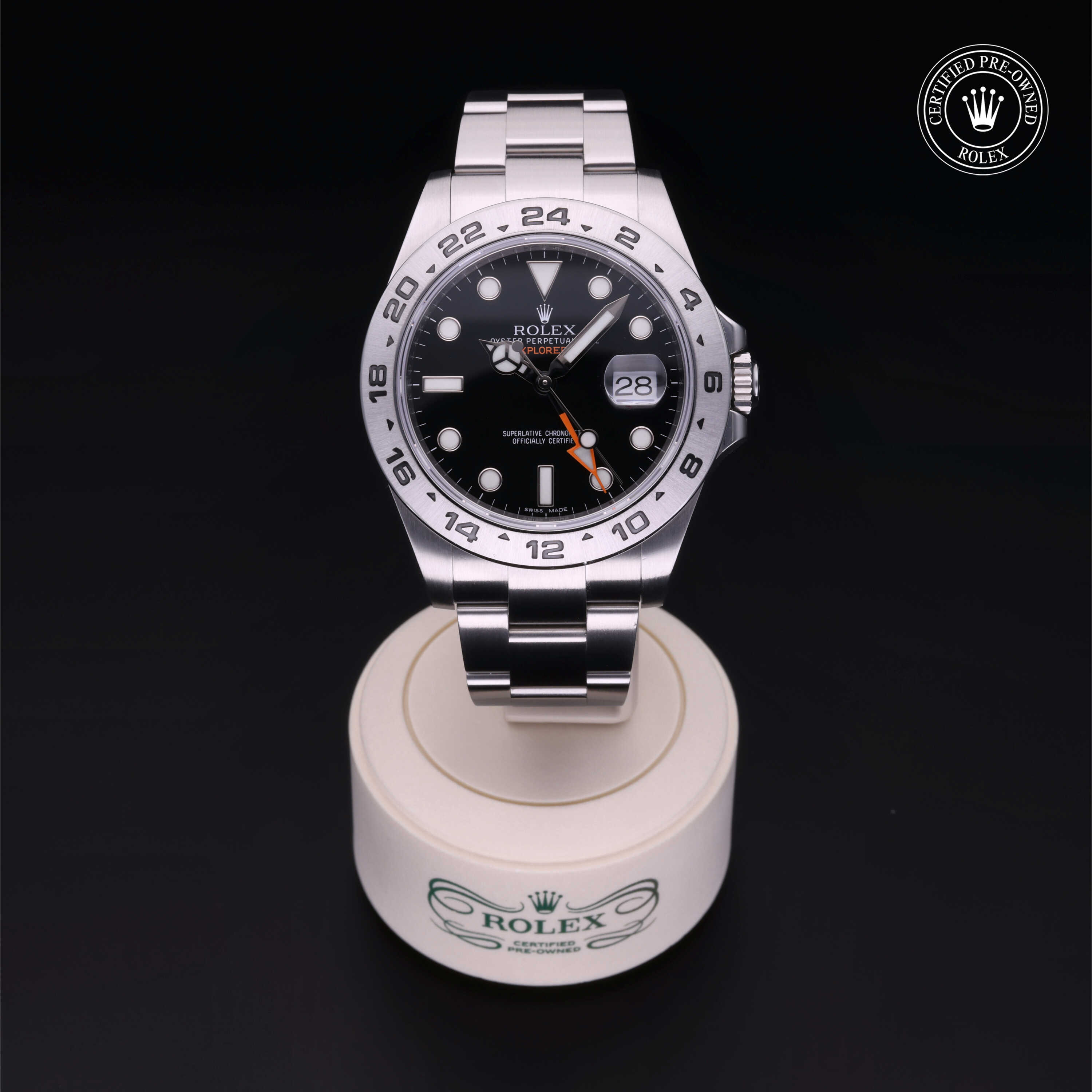 Rolex Explorer II in Oystersteel M216570-0002 at Alson Jewelers