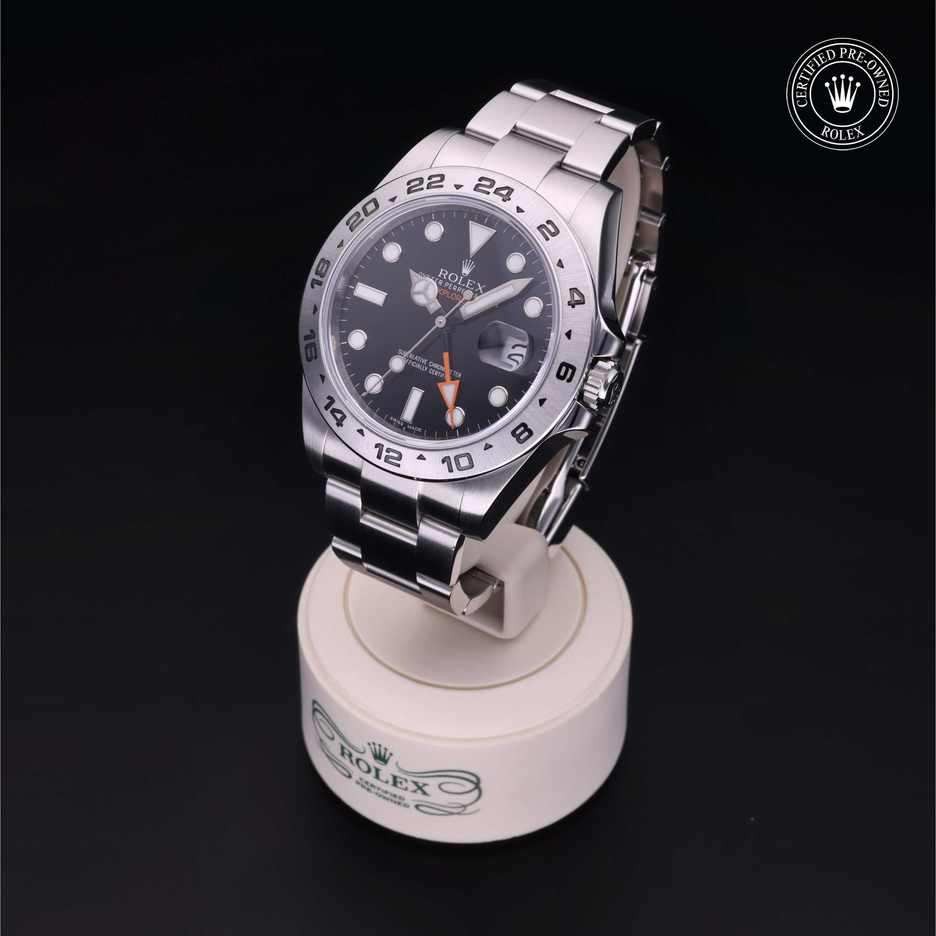 Rolex Explorer II in Oystersteel M216570-0002 at Alson Jewelers