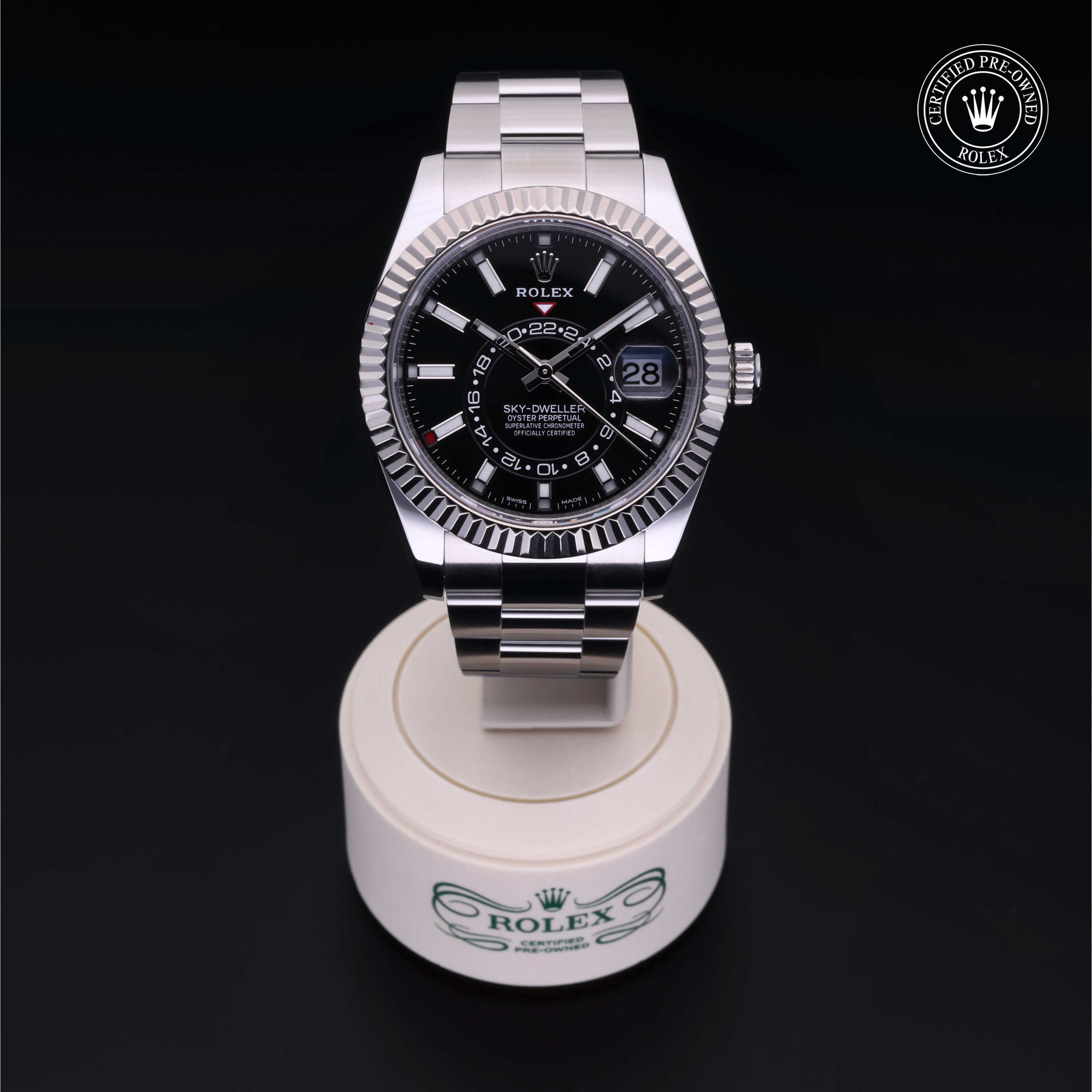 Rolex Sky-Dweller in Rolesor 18 Carat White M326934-0005 at Alson Jewelers