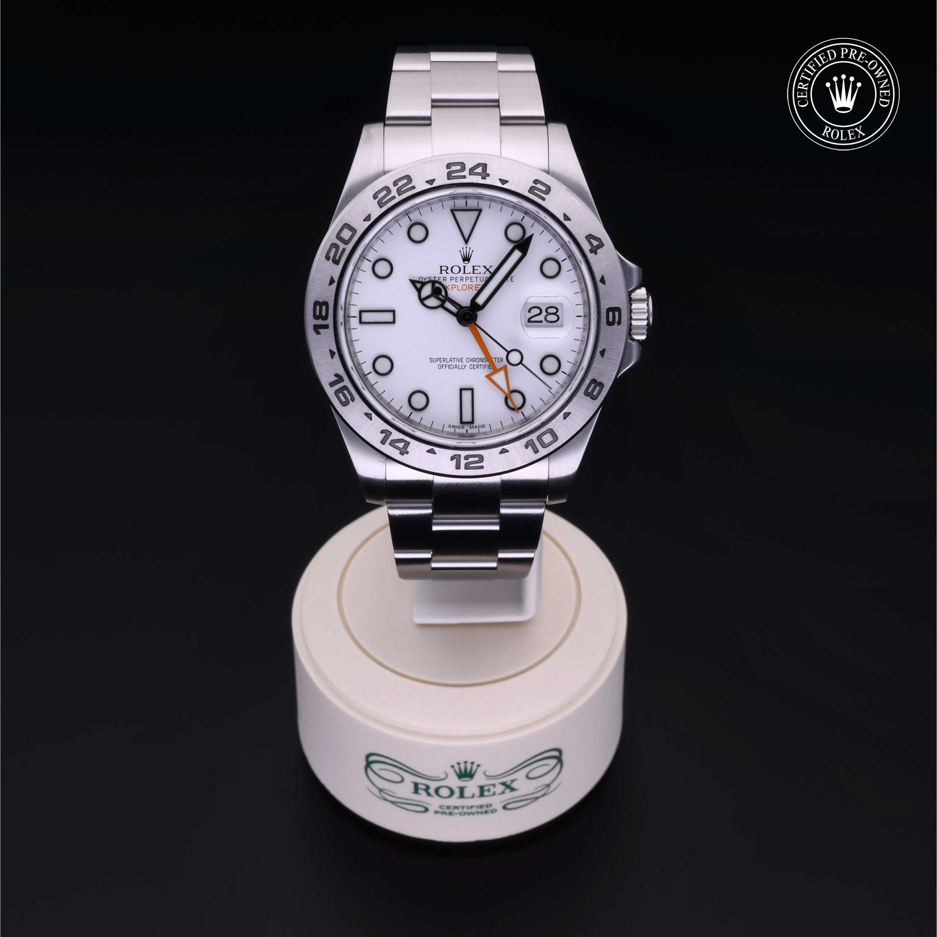 Rolex Explorer II in Oystersteel M216570-0001 at Alson Jewelers