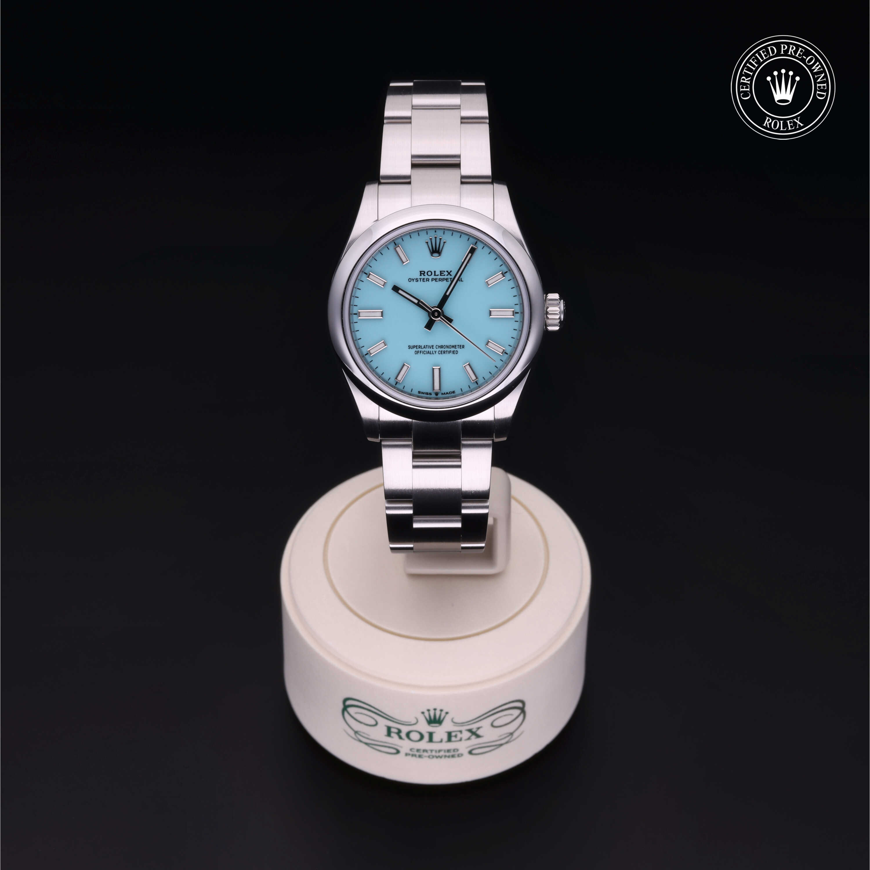 Rolex Oyster Perpetual in Oystersteel M277200-0007 at Alson Jewelers