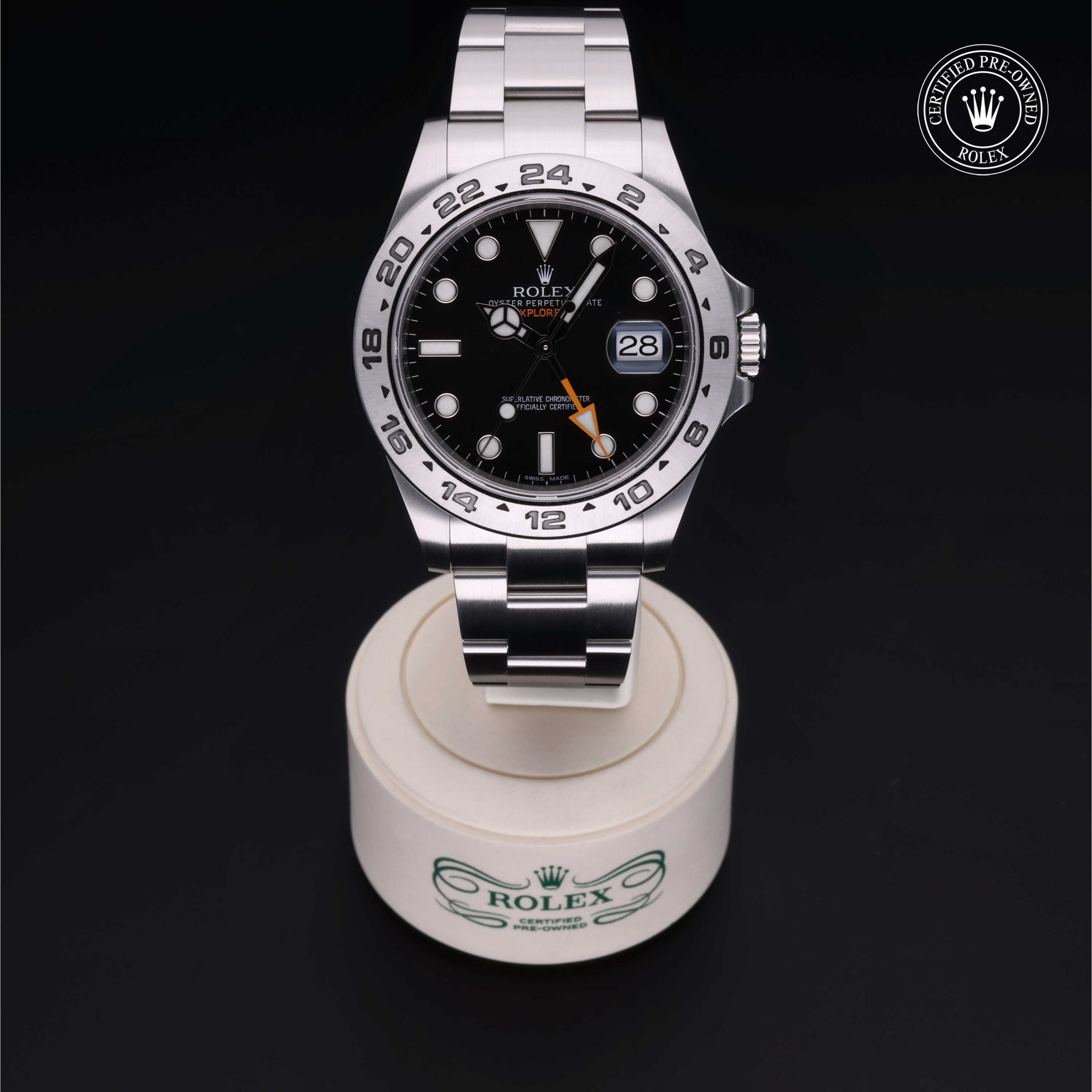 Rolex Explorer II in Oystersteel M216570-0002 at Alson Jewelers