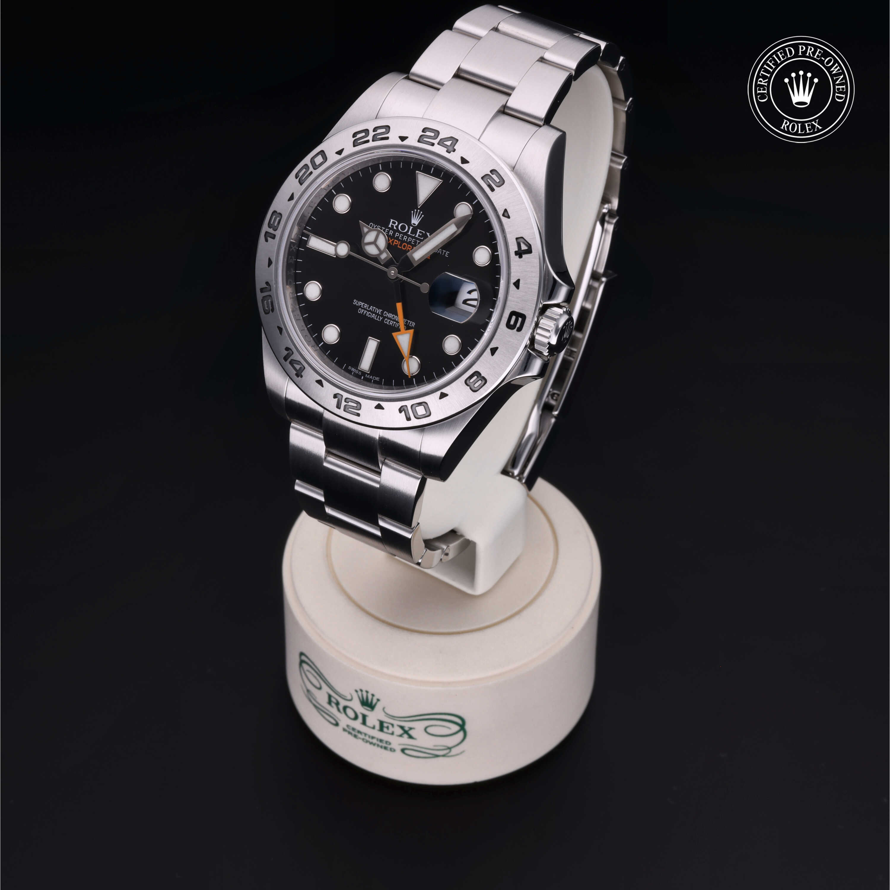 Rolex Explorer II in Oystersteel M216570-0002 at Alson Jewelers