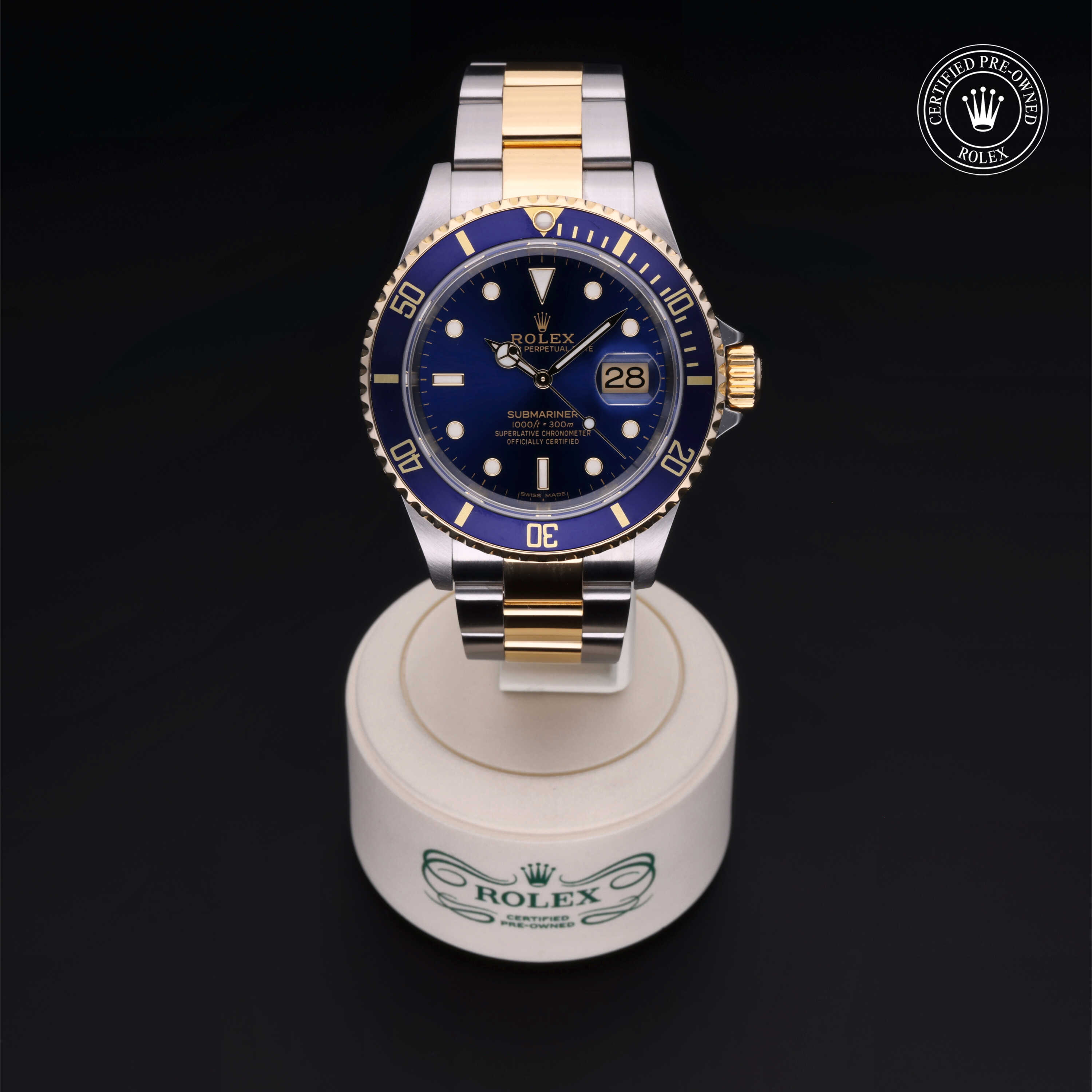 Rolex Submariner in Rolesor 18 Carat Yellow M16613-0015 at Alson Jewelers