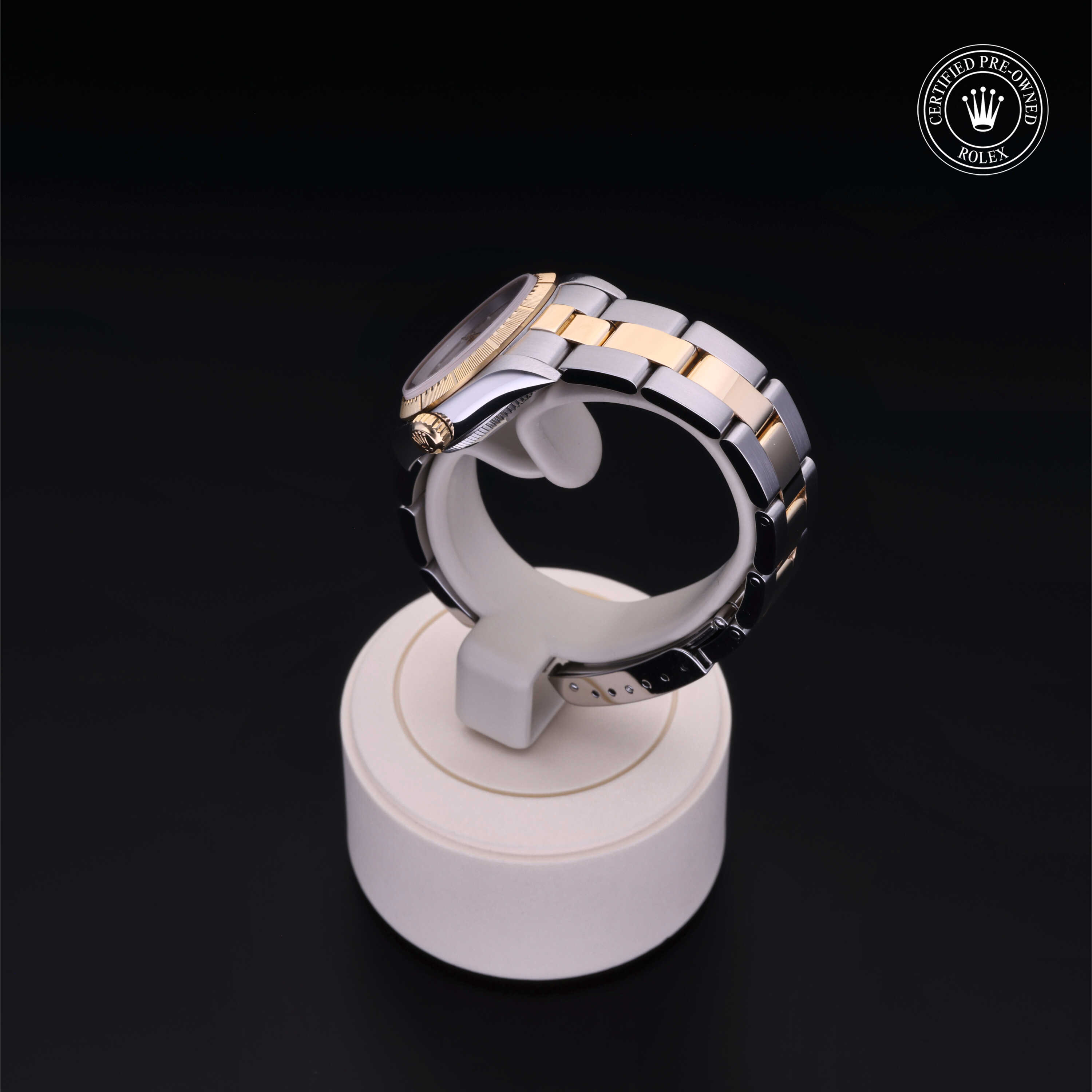 Rolex Oyster Perpetual in Rolesor 18 Carat Yellow M76243-0015 at Alson Jewelers