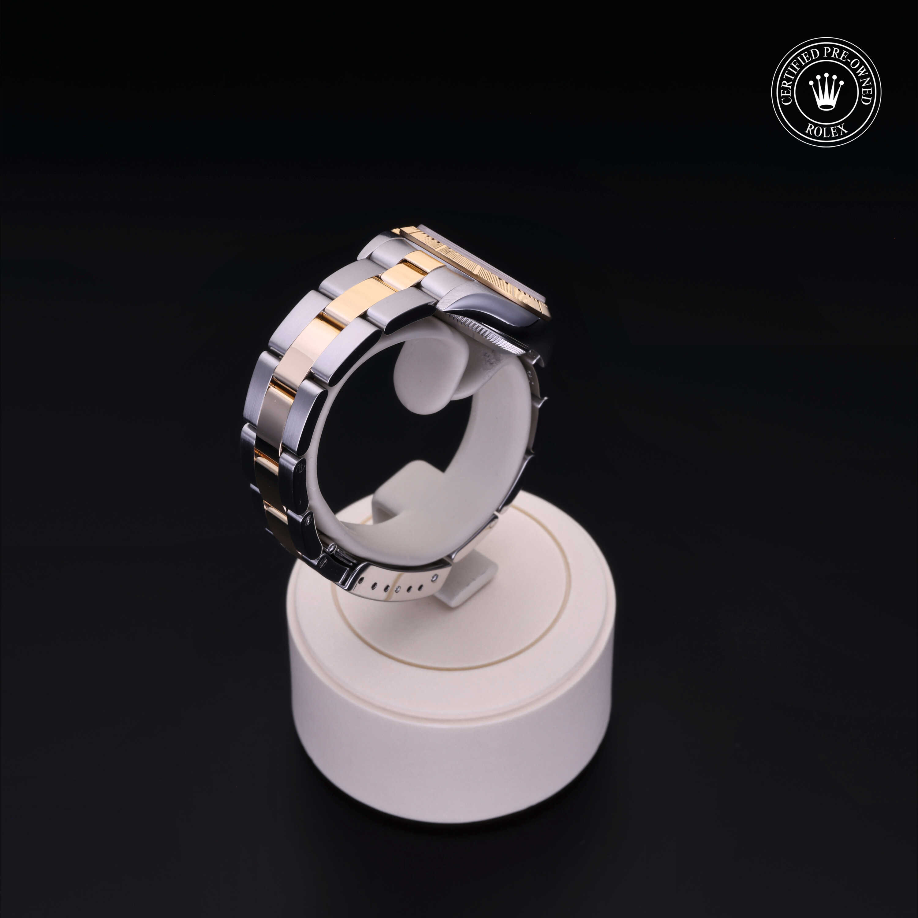 Rolex Oyster Perpetual in Rolesor 18 Carat Yellow M76243-0015 at Alson Jewelers