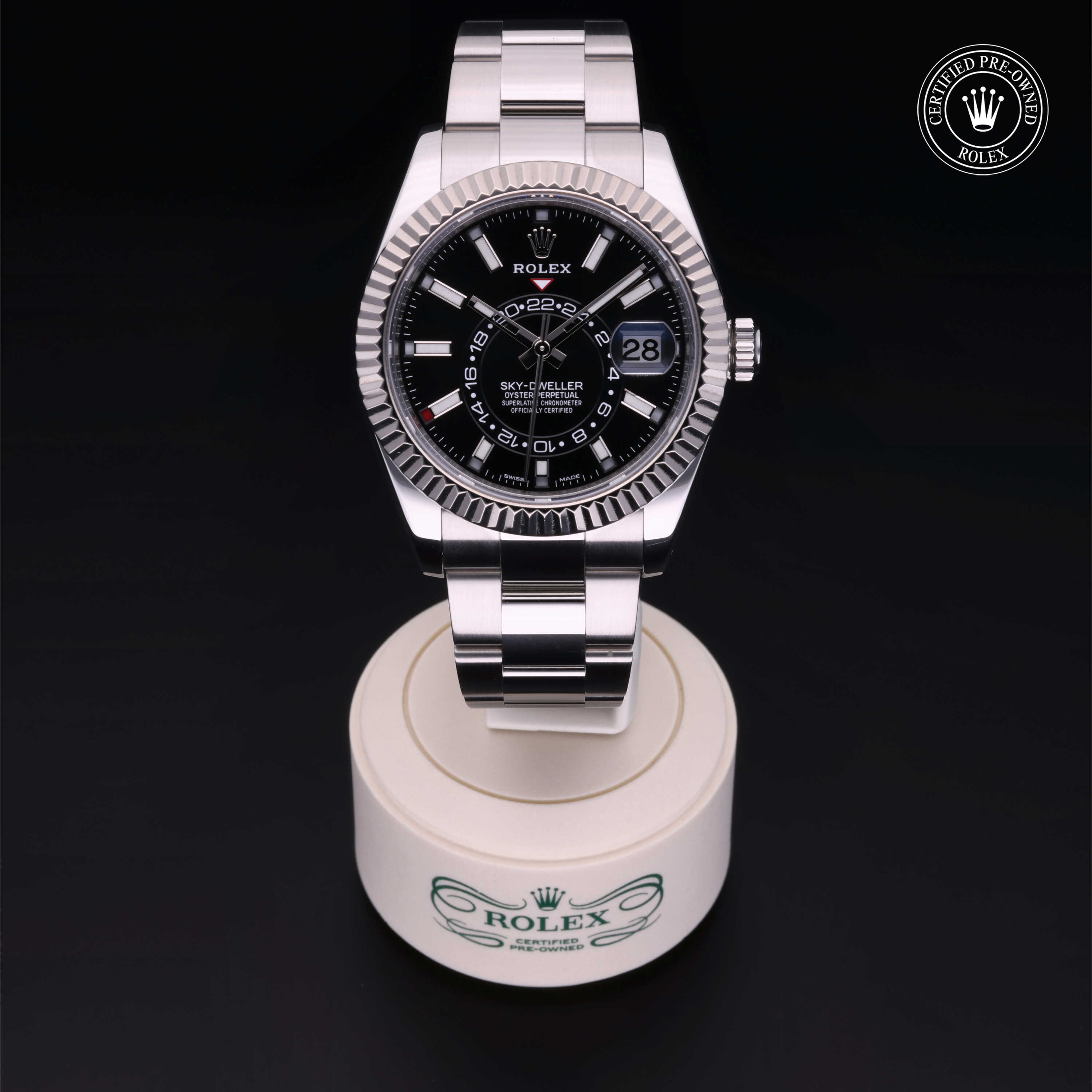 Rolex Sky-Dweller in Rolesor 18 Carat White M326934-0005 at Alson Jewelers