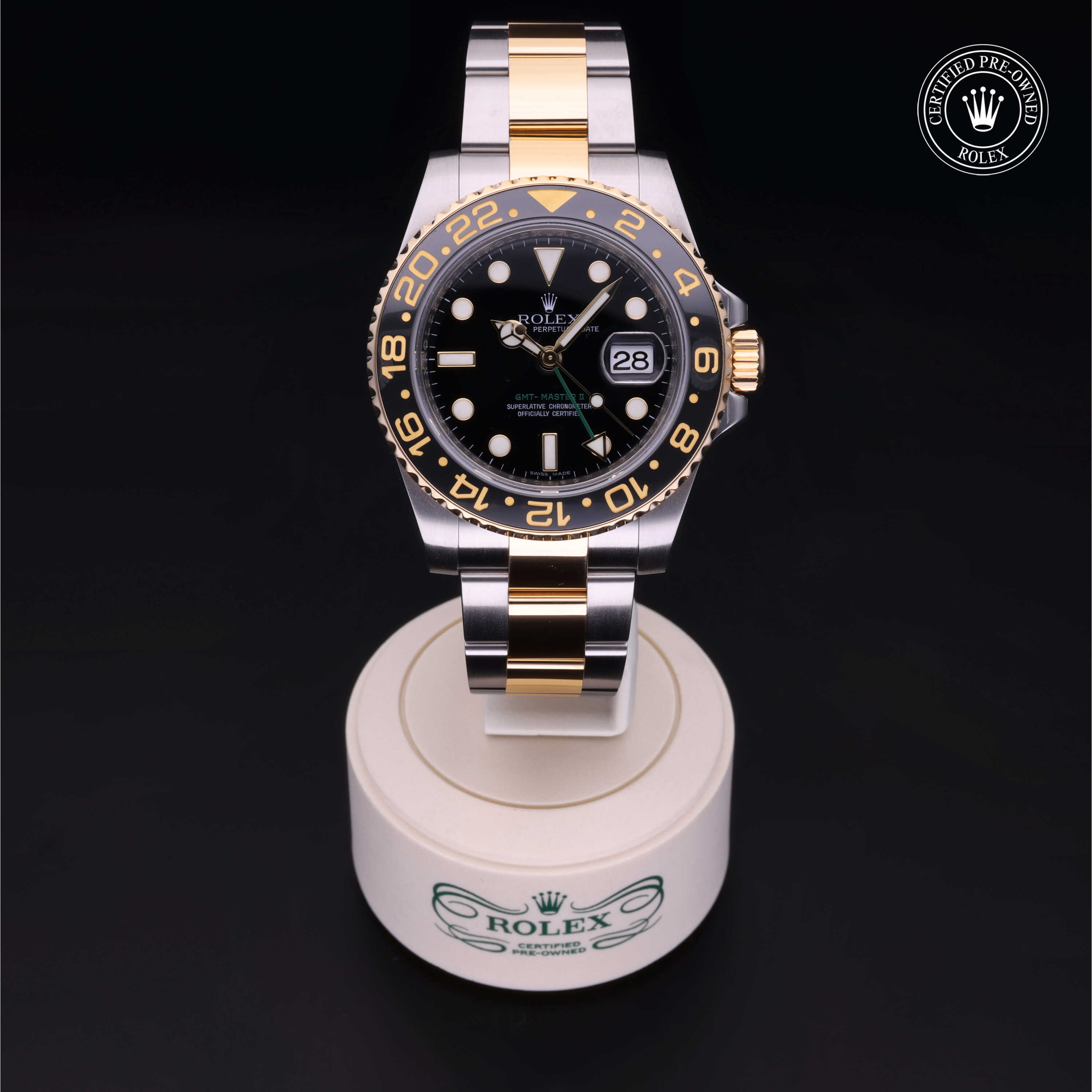 Rolex GMT-Master II in Rolesor 18 Carat Yellow M116713LN-0001 at Alson Jewelers