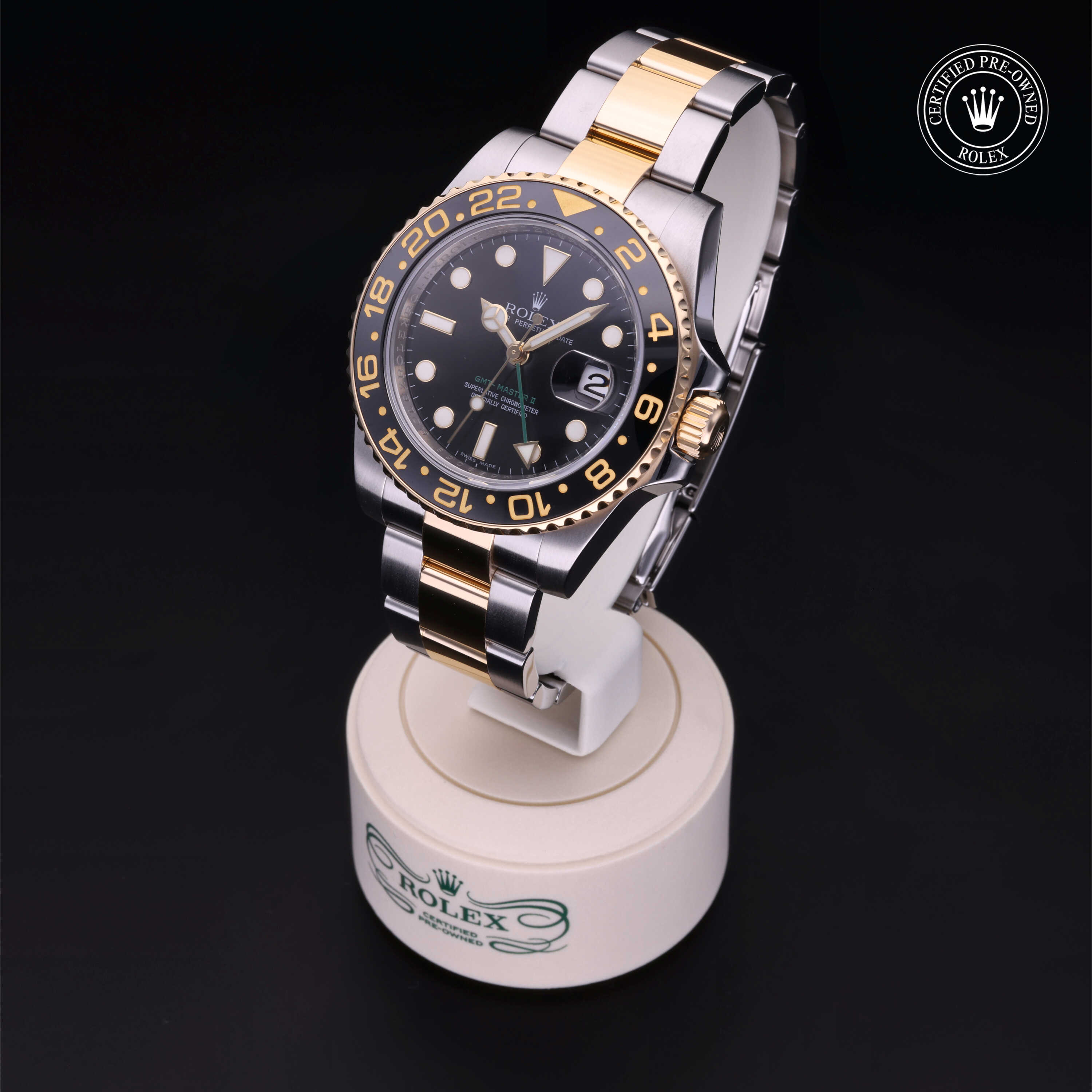 Rolex GMT-Master II in Rolesor 18 Carat Yellow M116713LN-0001 at Alson Jewelers