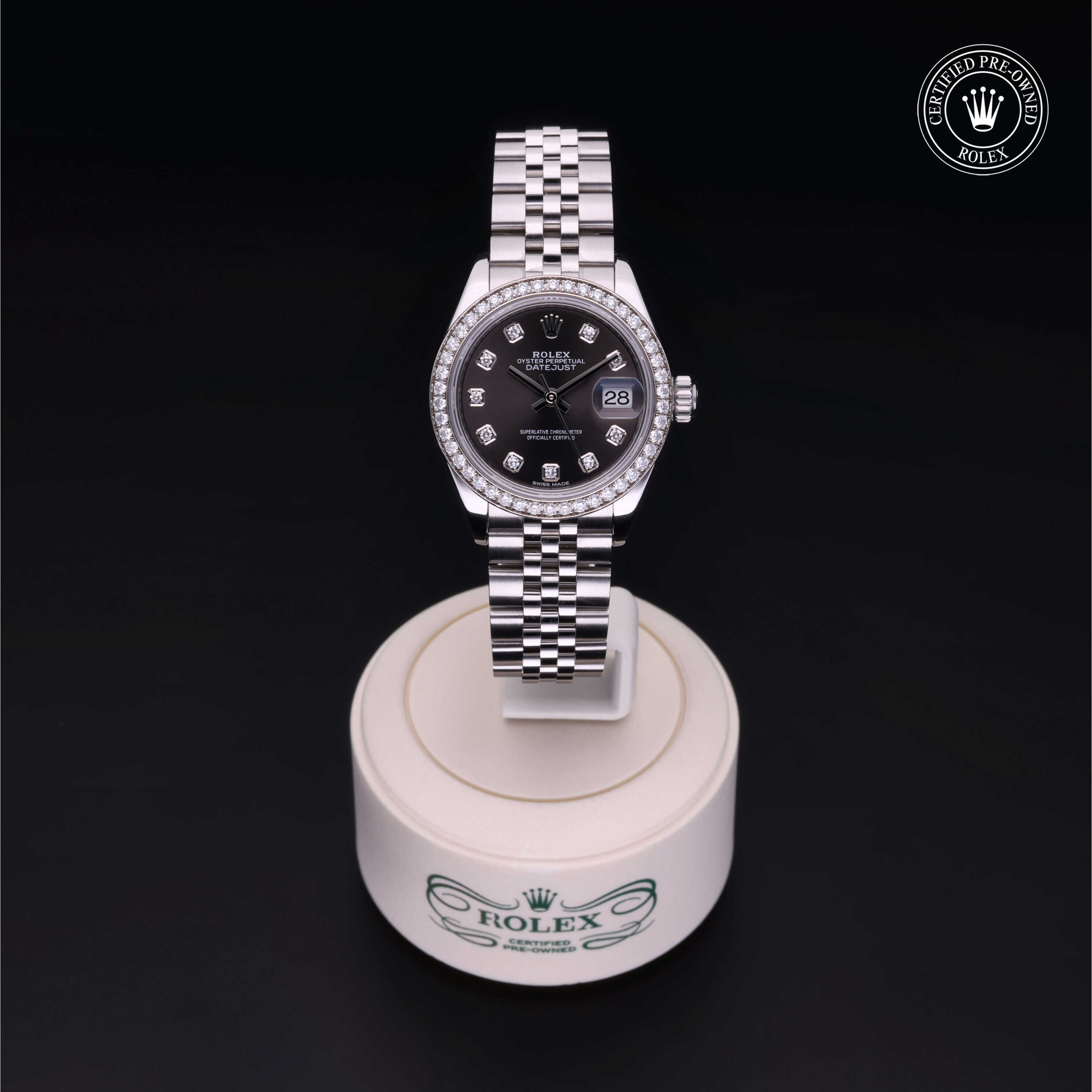 Rolex Lady-Datejust in Rolesor 18 Carat White M279384RBR-0018 at Alson Jewelers