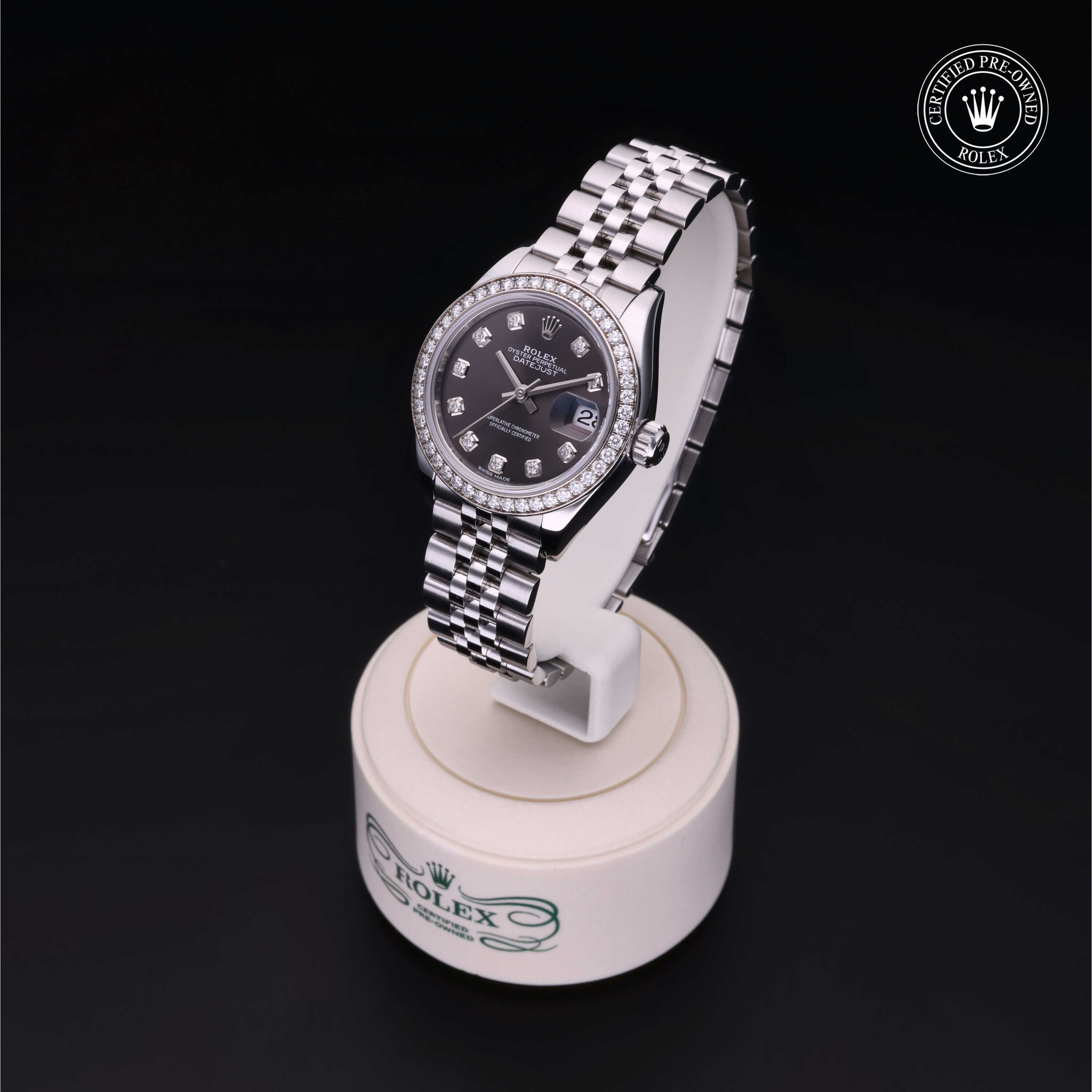 Rolex Lady-Datejust in Rolesor 18 Carat White M279384RBR-0018 at Alson Jewelers