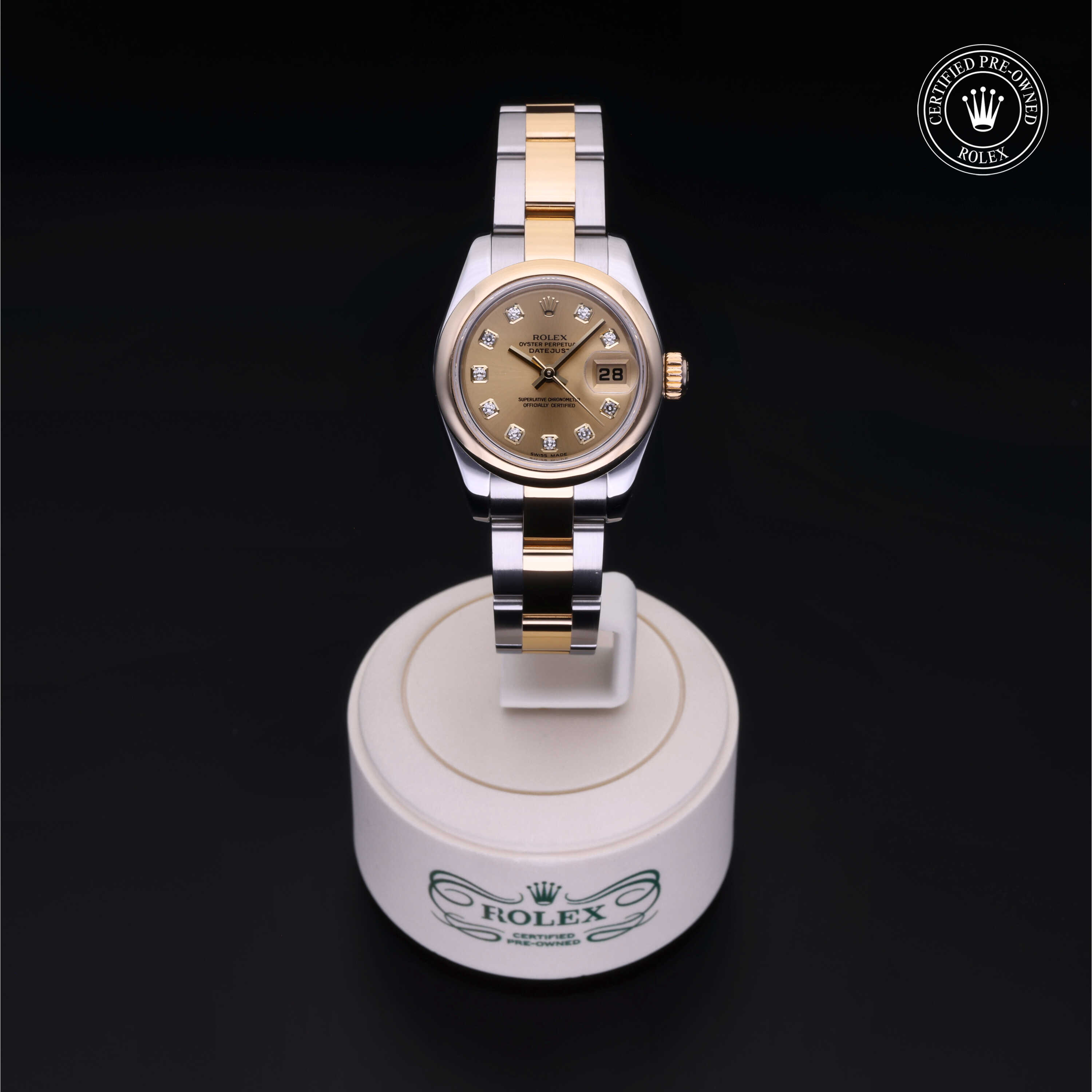 Rolex Lady-Datejust in Rolesor 18 Carat Yellow M179163-0056 at Alson Jewelers