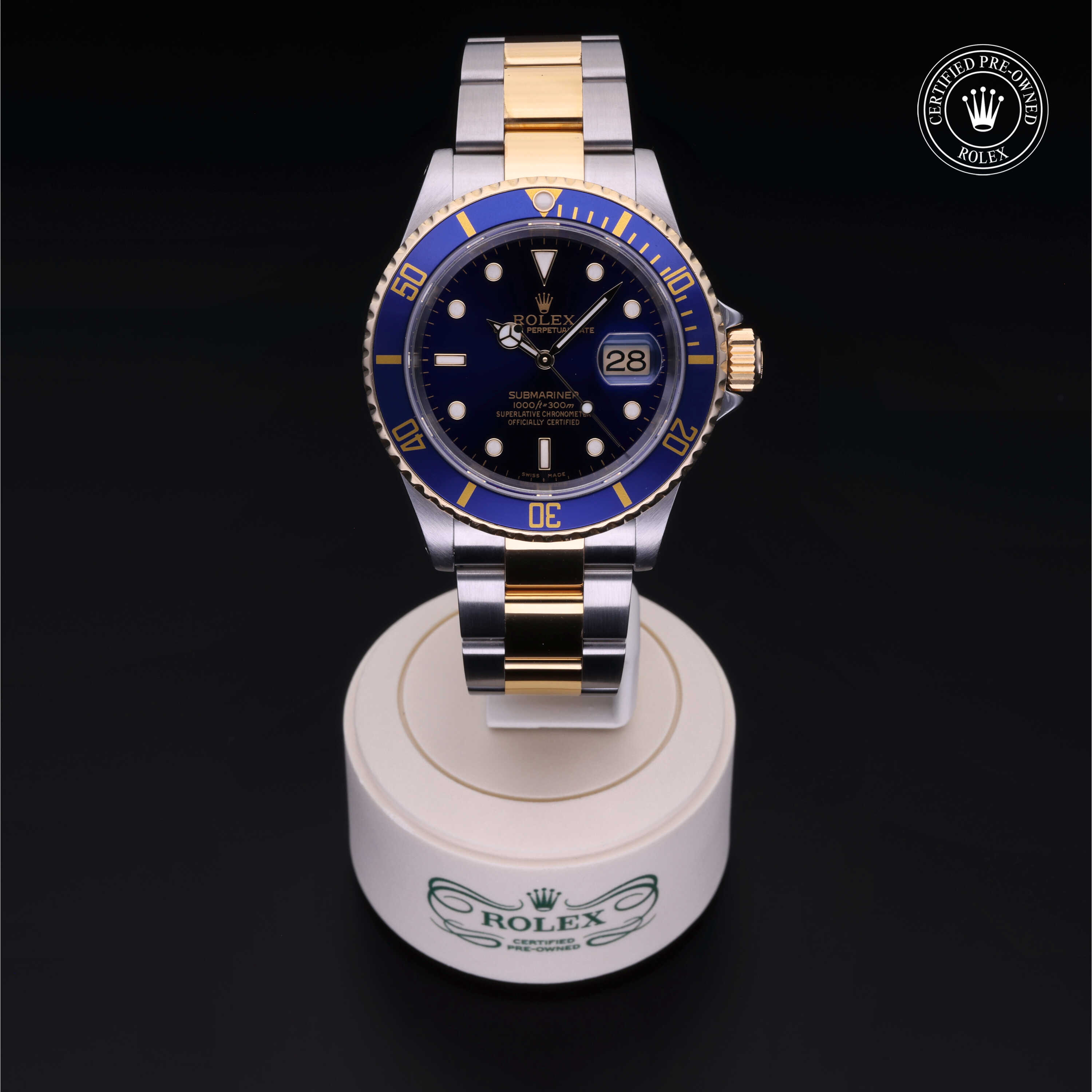 Rolex Submariner in Rolesor 18 Carat Yellow M16613-0015 at Alson Jewelers