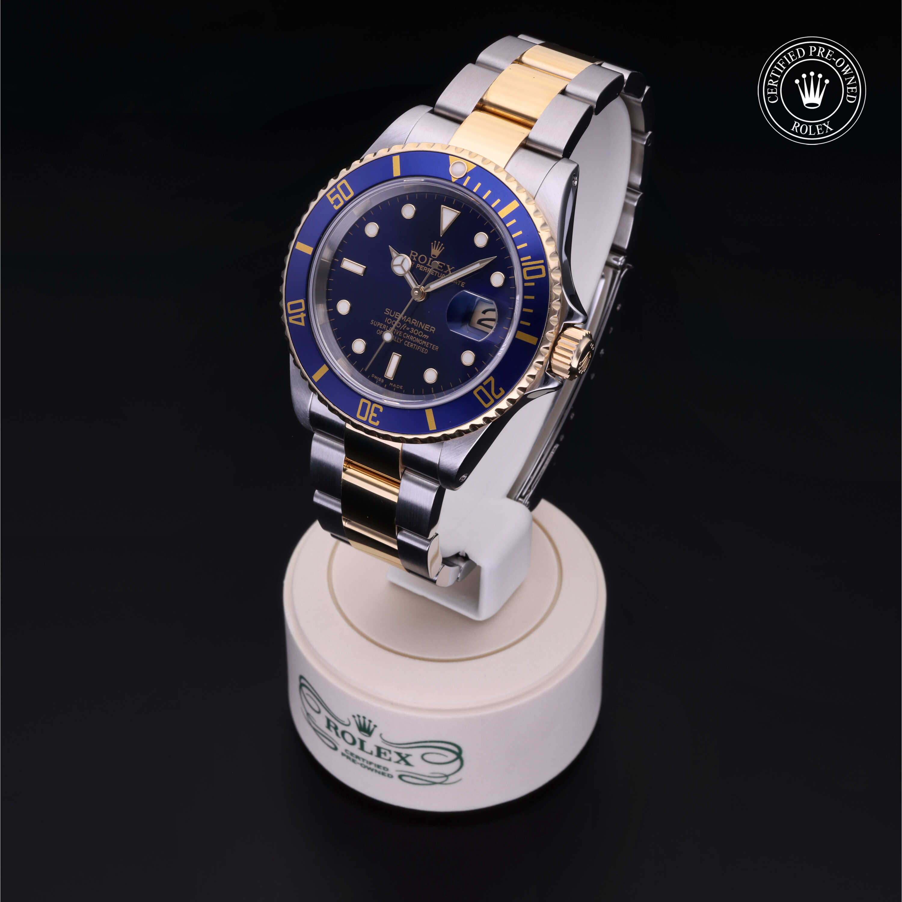 Rolex Submariner in Rolesor 18 Carat Yellow M16613-0015 at Alson Jewelers