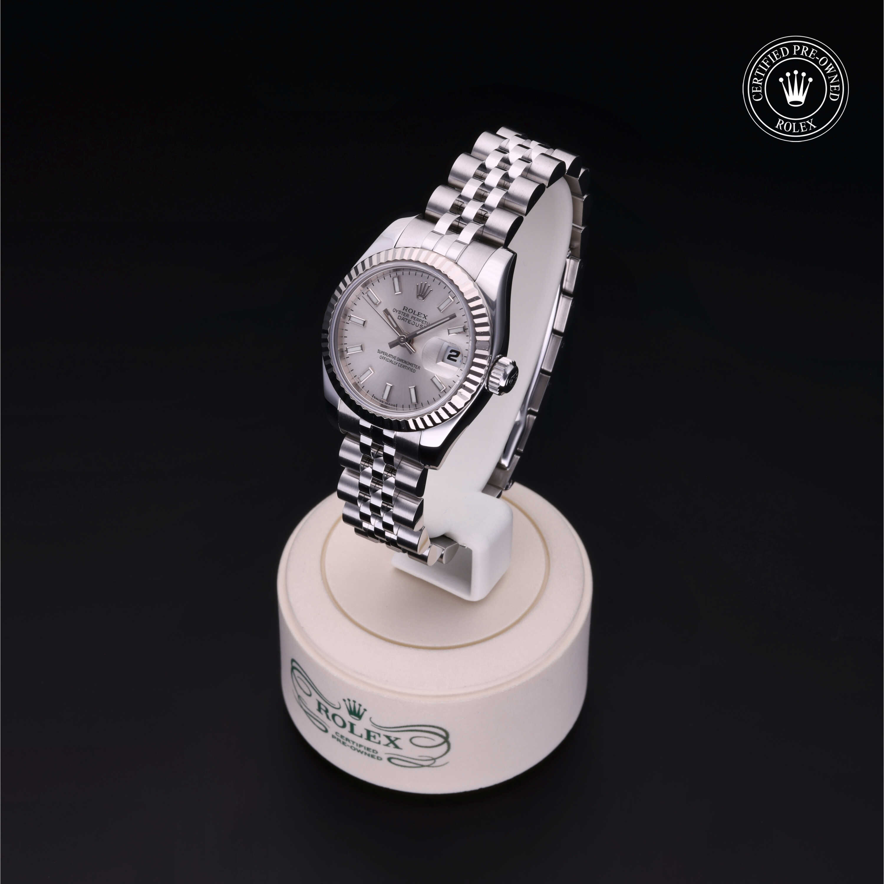 Rolex Lady-Datejust in Rolesor 18 Carat White M179174-0005 at Alson Jewelers