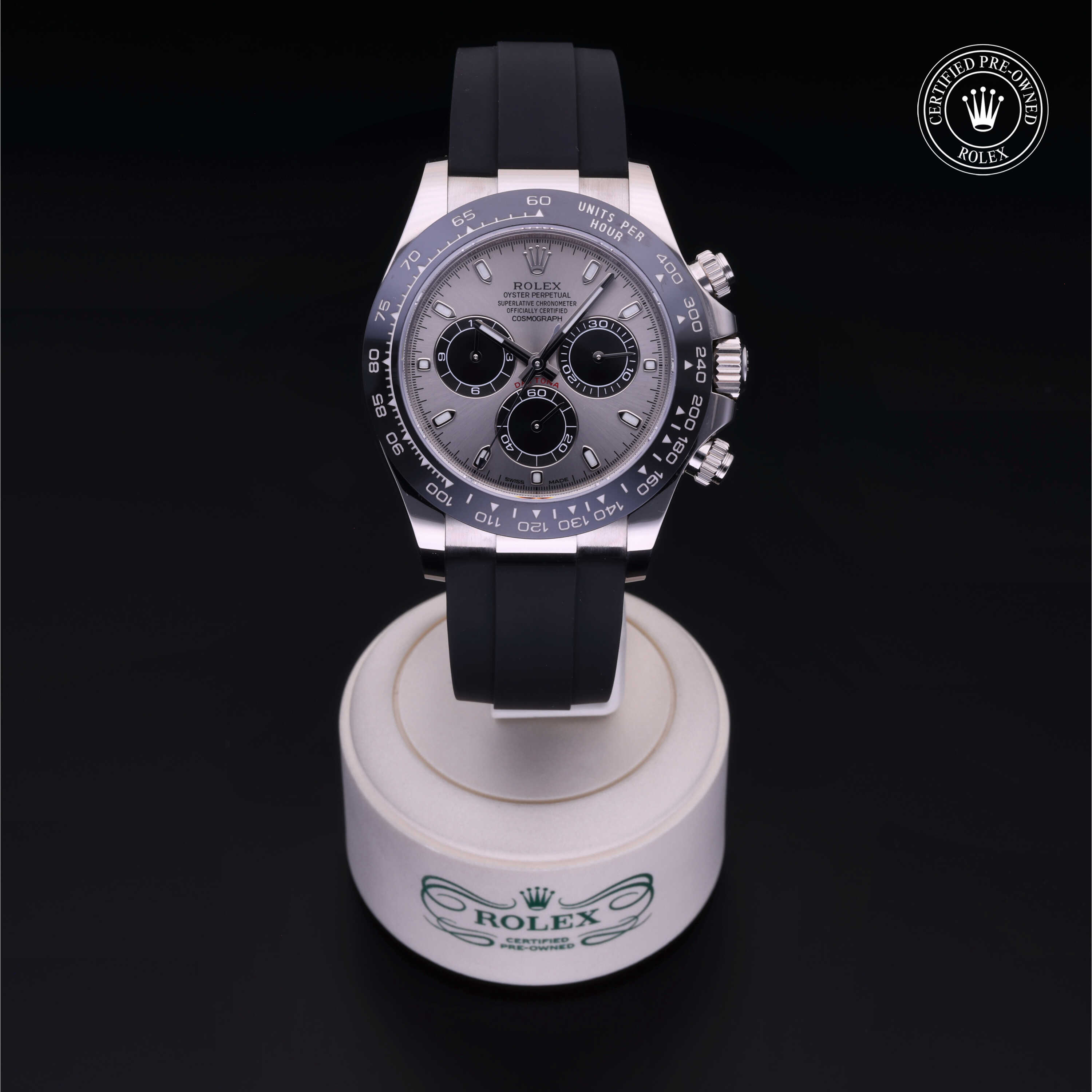 Rolex Cosmograph Daytona in Gold 18 Carat White M116519LN-0024 at Alson Jewelers