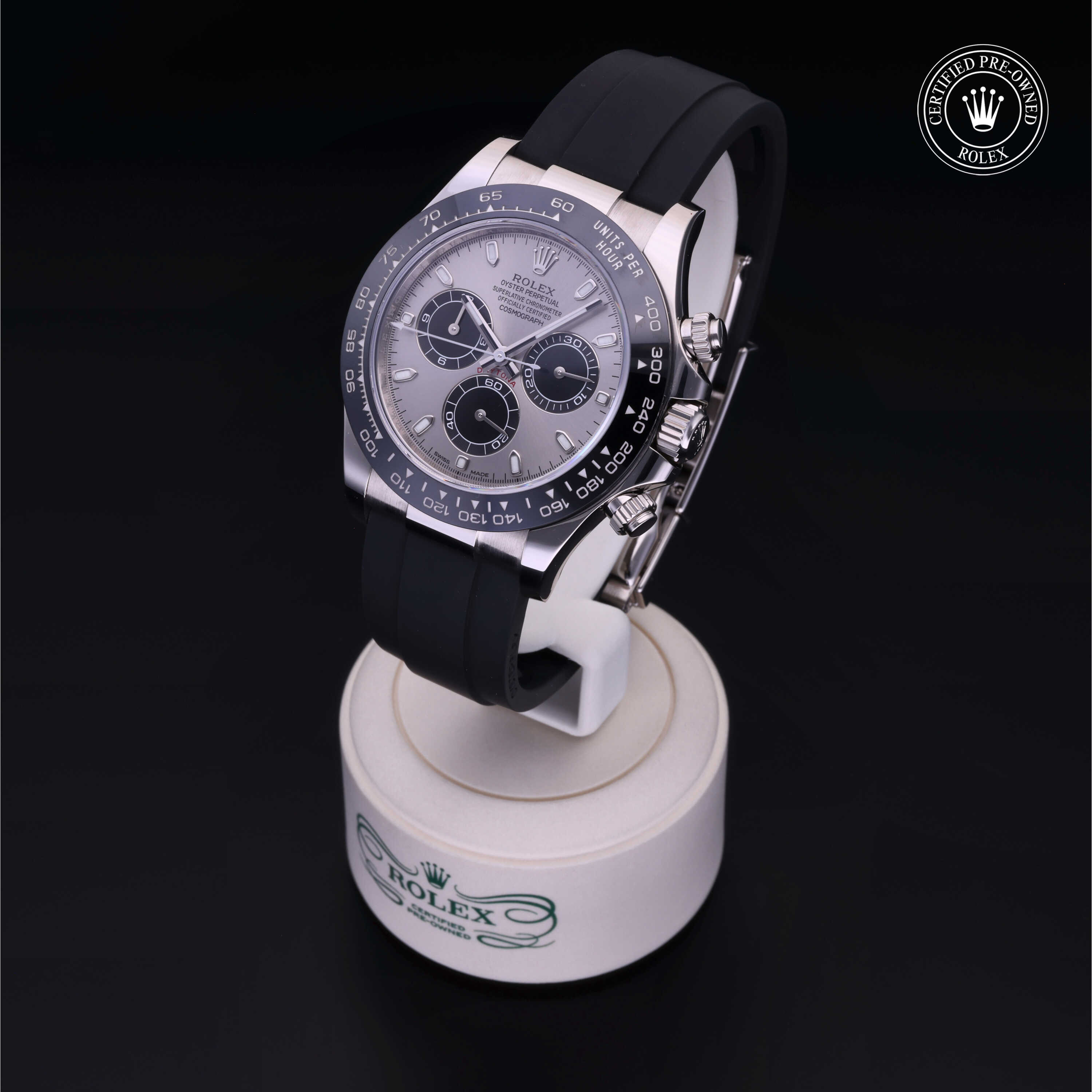 Rolex Cosmograph Daytona in Gold 18 Carat White M116519LN-0024 at Alson Jewelers