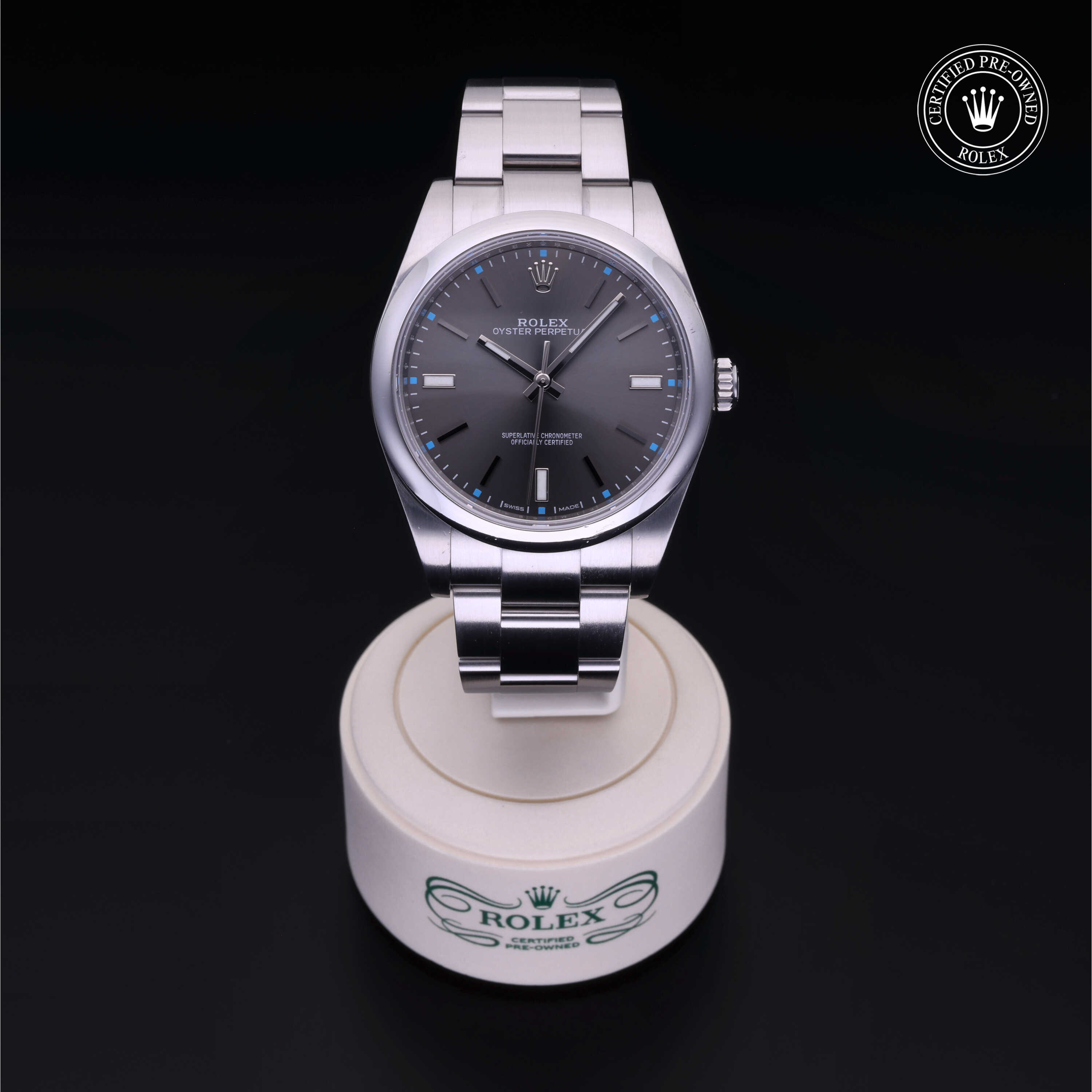 Rolex Oyster Perpetual in Oystersteel M114300-0001 at Alson Jewelers
