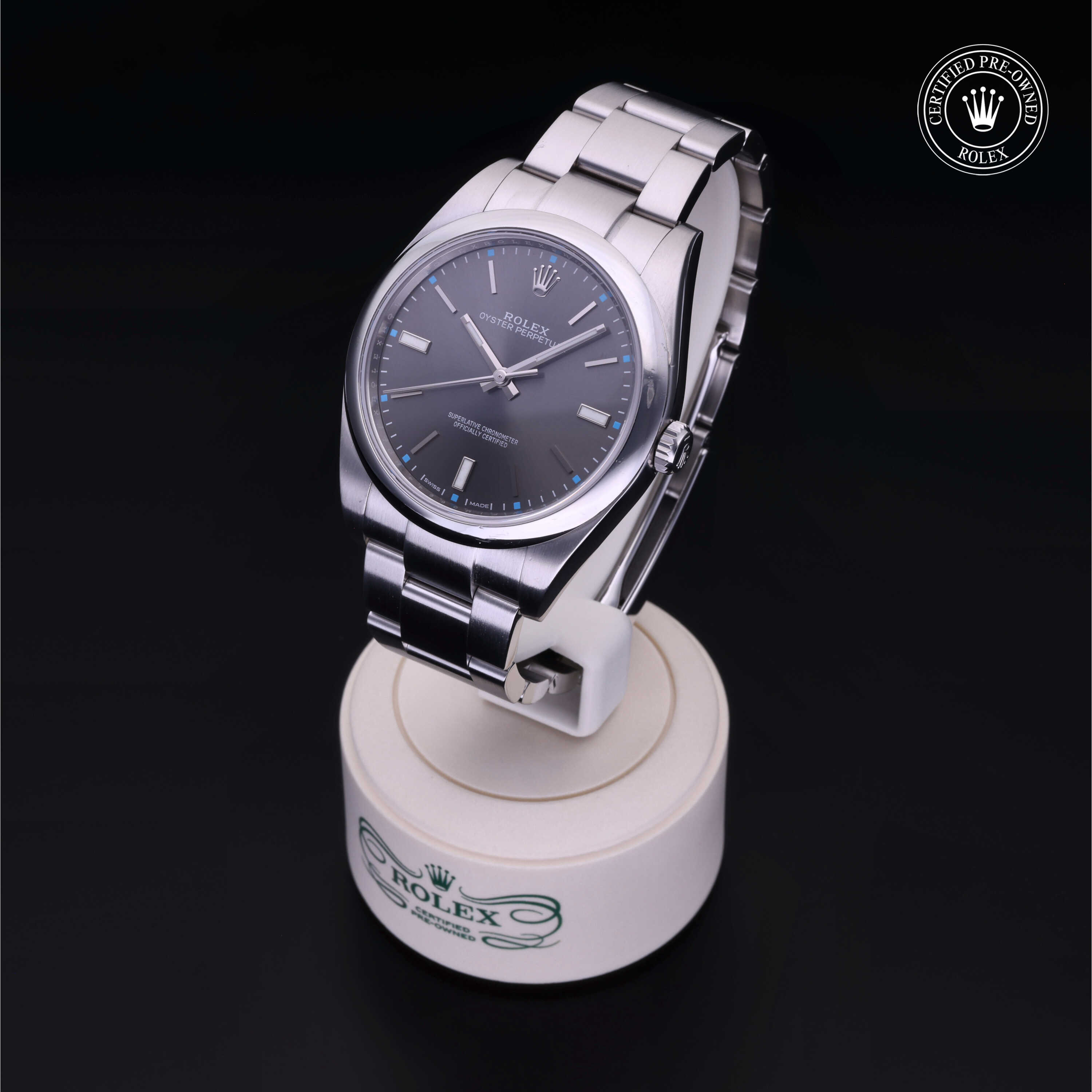 Rolex Oyster Perpetual in Oystersteel M114300-0001 at Alson Jewelers