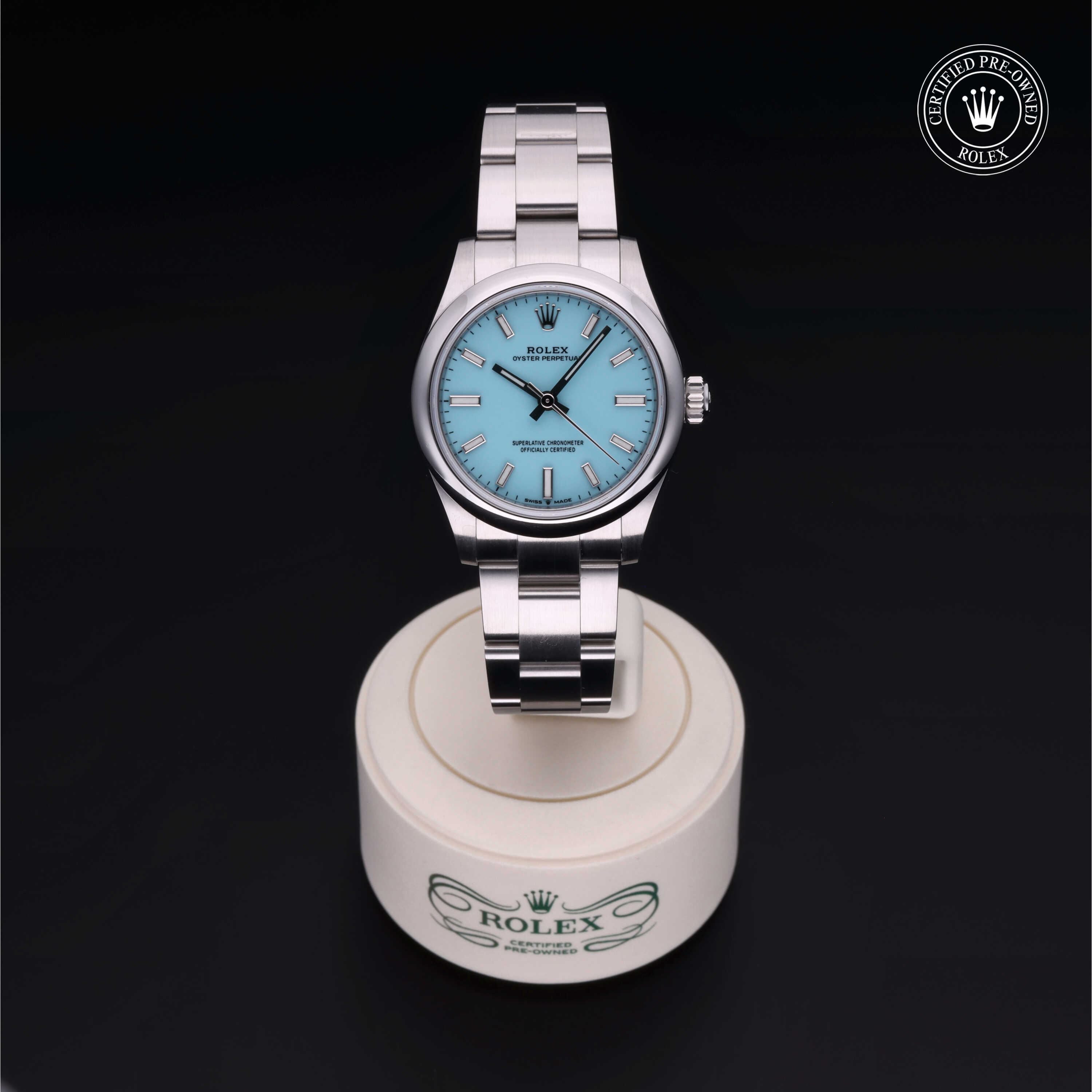 Rolex Oyster Perpetual in Oystersteel M277200-0007 at Alson Jewelers