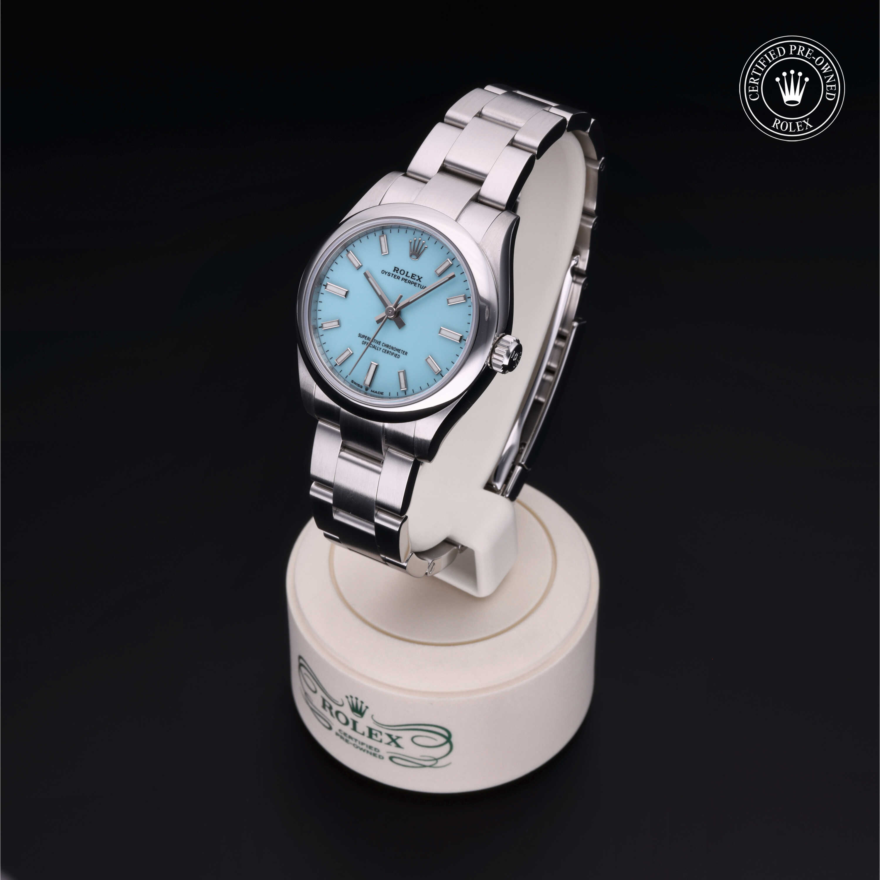 Rolex Oyster Perpetual in Oystersteel M277200-0007 at Alson Jewelers