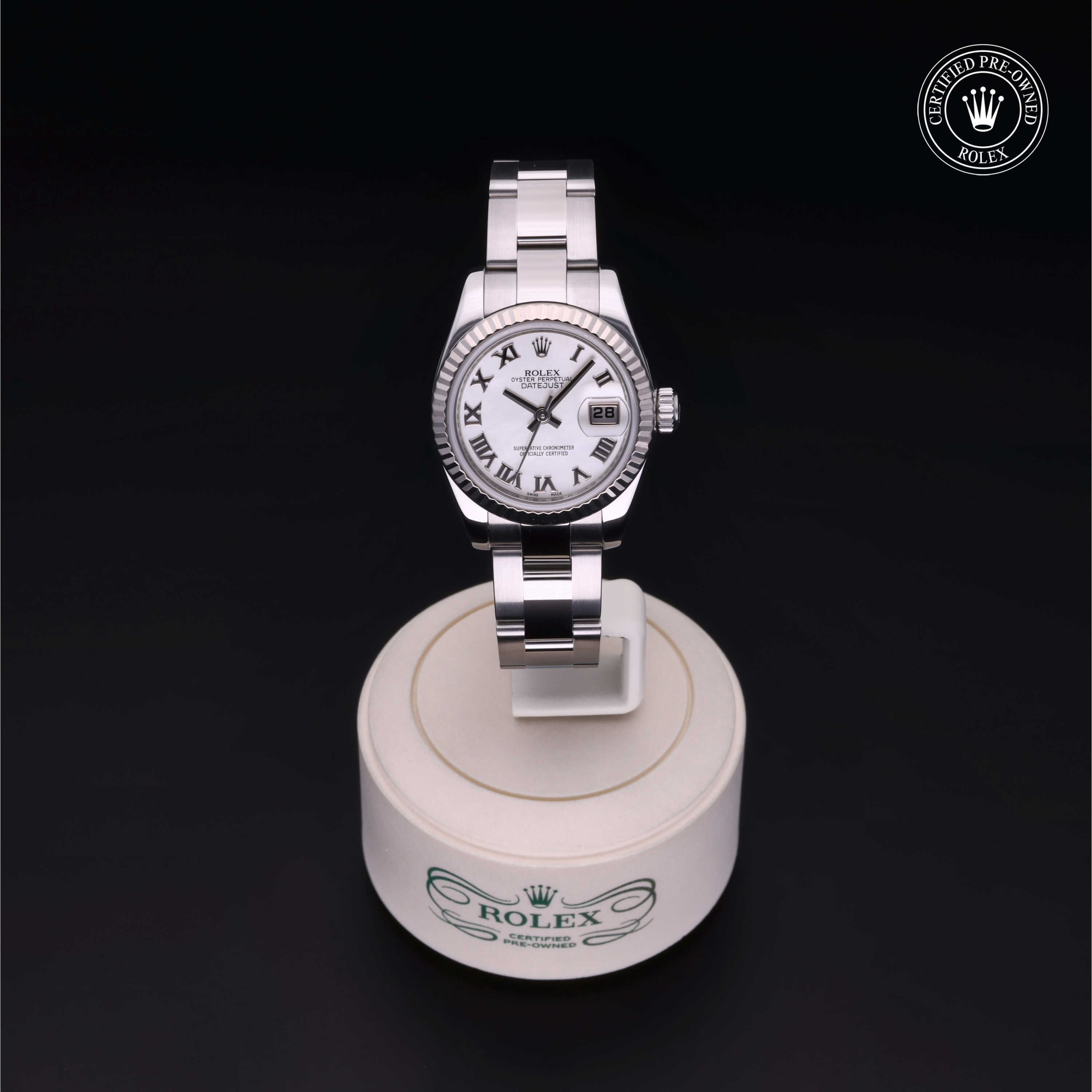 Rolex Lady-Datejust in Rolesor 18 Carat White M179174-0065 at Alson Jewelers