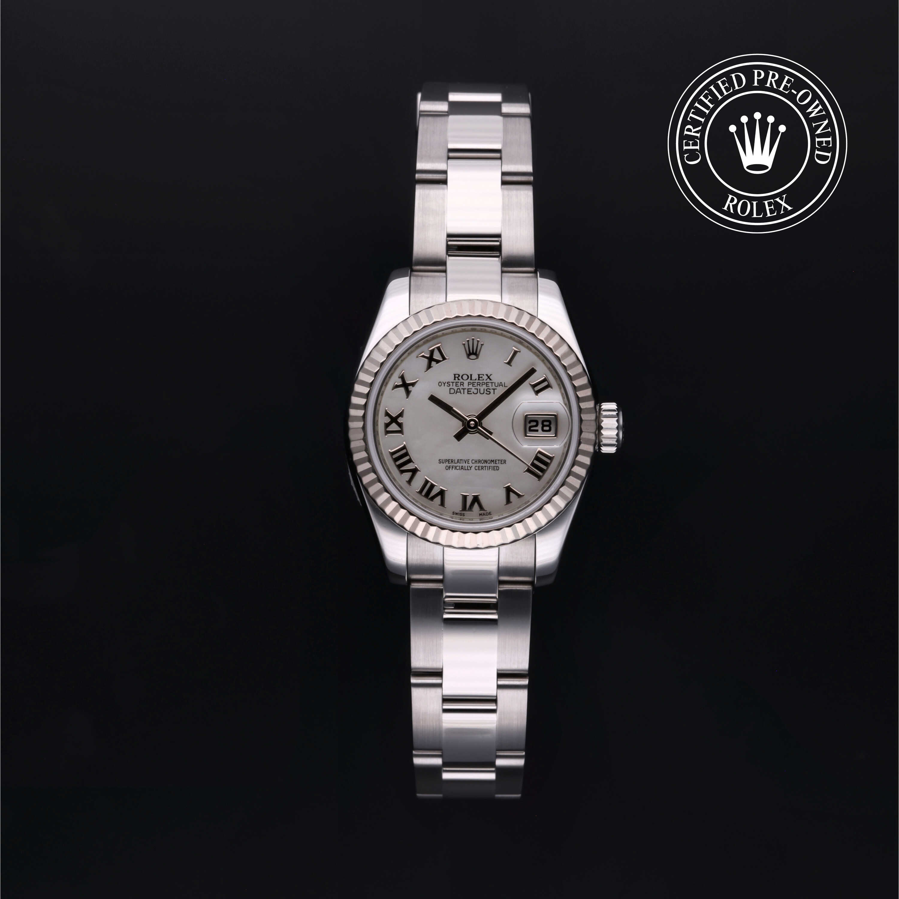 Rolex Lady-Datejust in Rolesor 18 Carat White M179174-0065 at Alson Jewelers