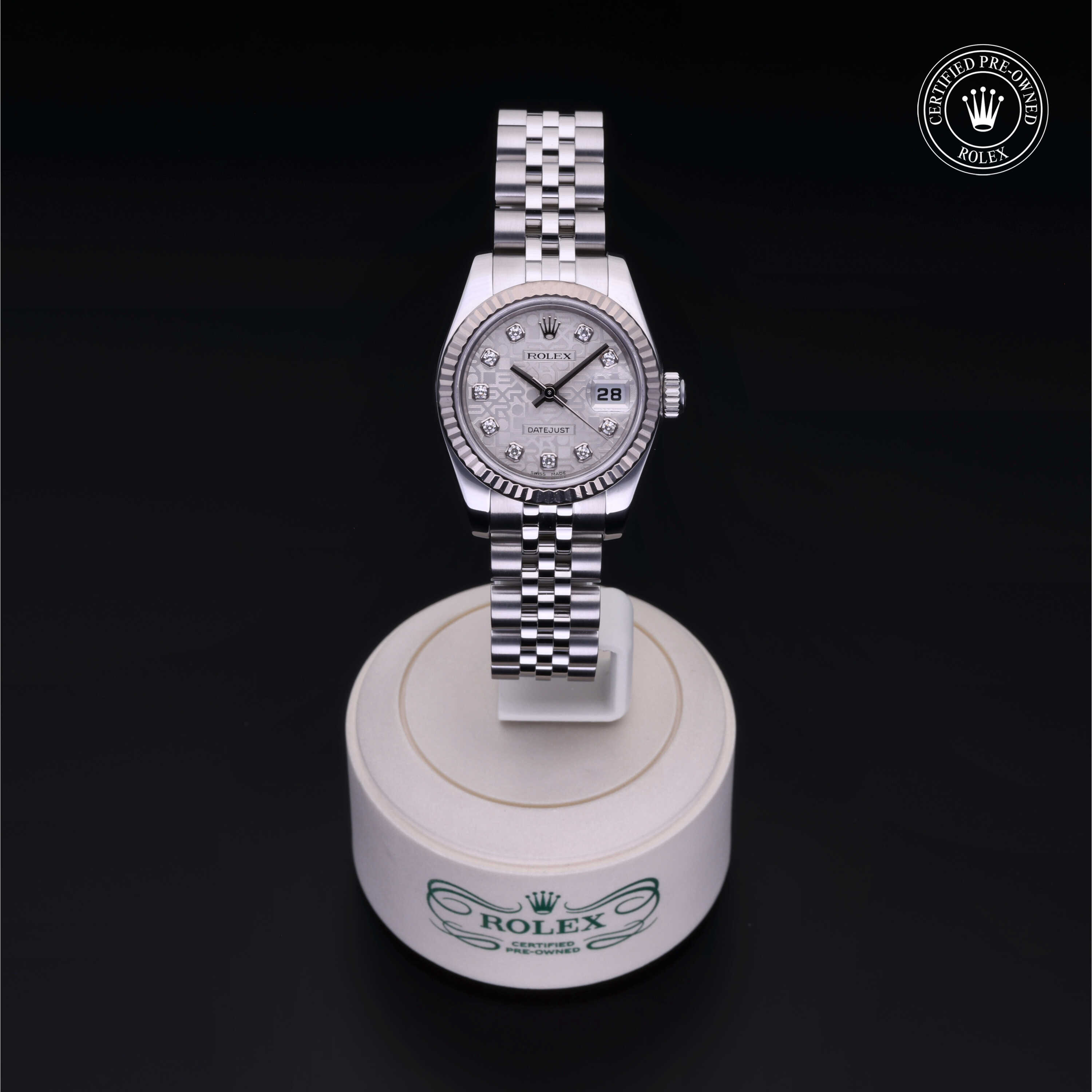 Rolex Lady-Datejust in Rolesor 18 Carat White M179174-0032 at Alson Jewelers