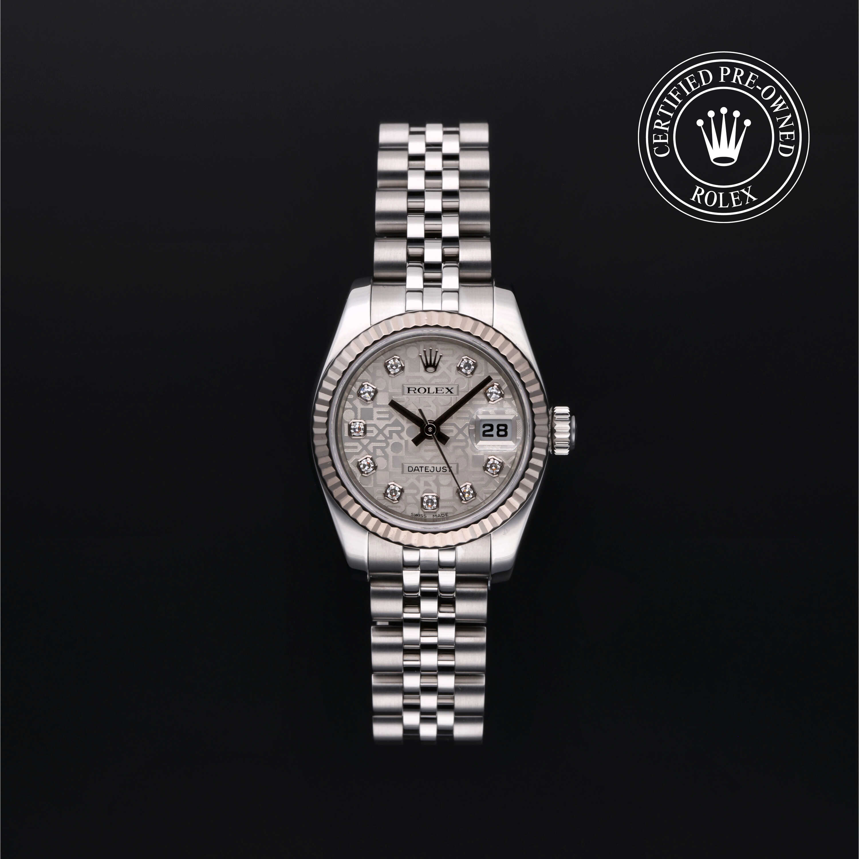 Rolex Lady-Datejust in Rolesor 18 Carat White M179174-0032 at Alson Jewelers