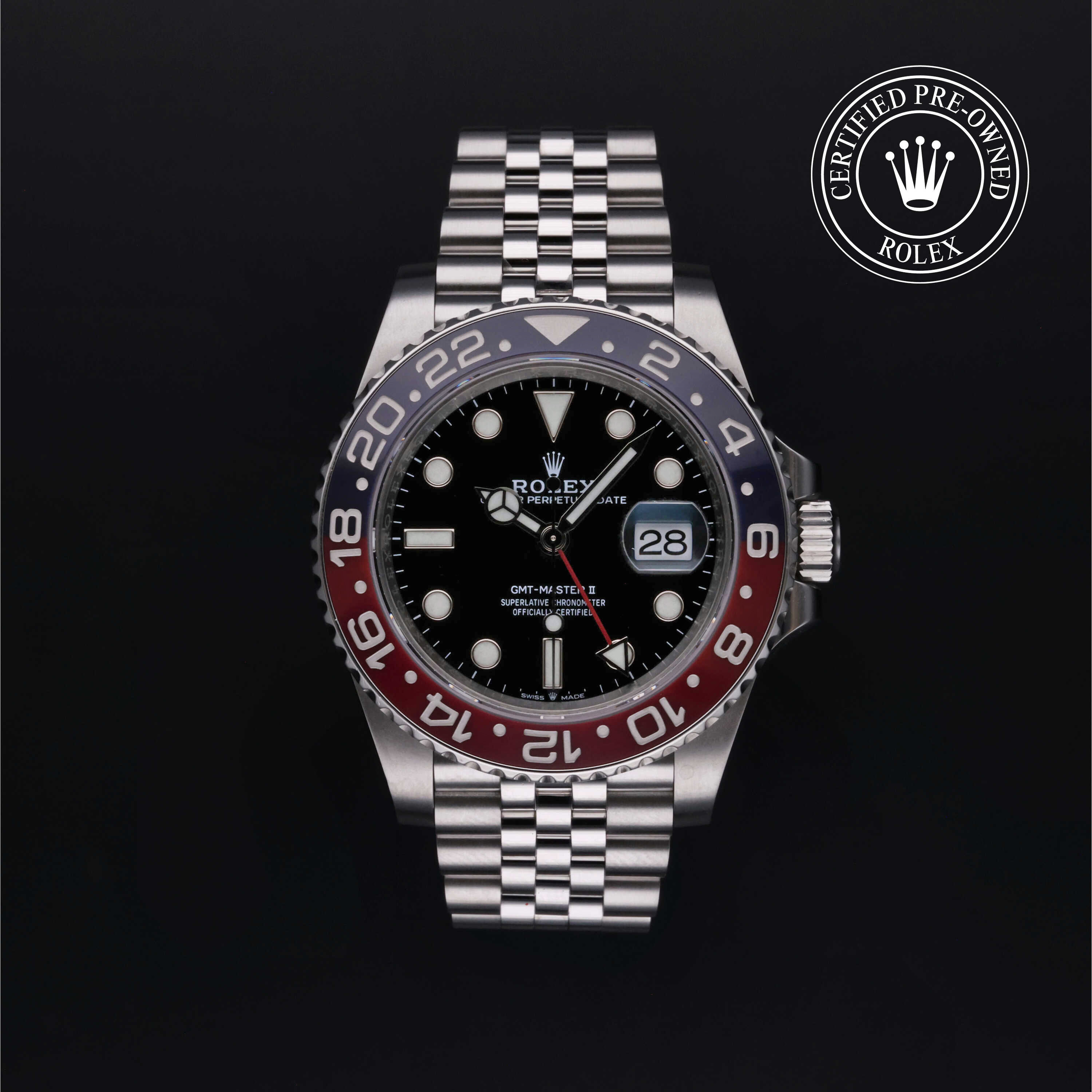 Rolex GMT-Master II in Oystersteel M126710BLRO-0001 at Alson Jewelers