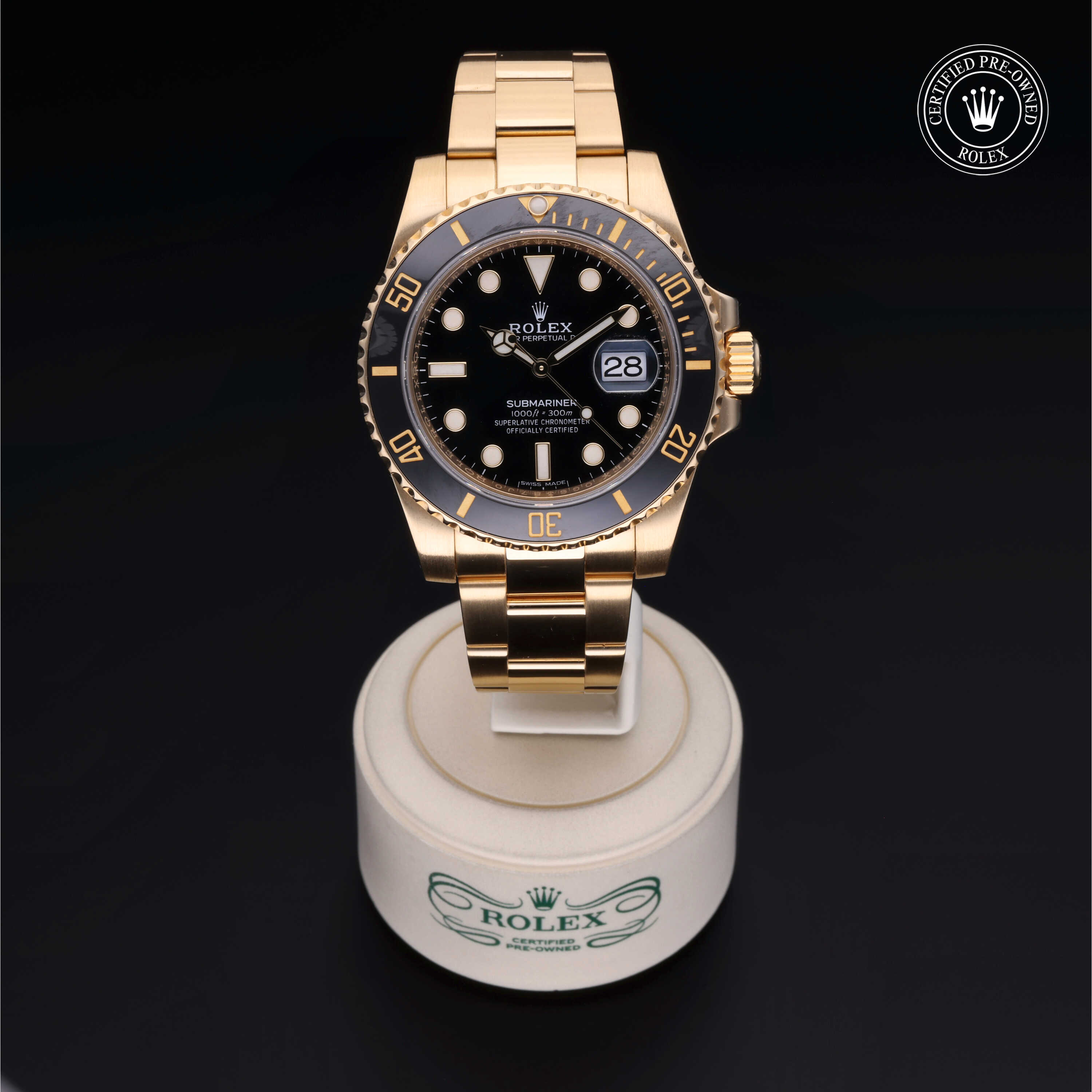 Rolex Submariner in Gold 18 Carat Yellow M116618LN-0001 at Alson Jewelers