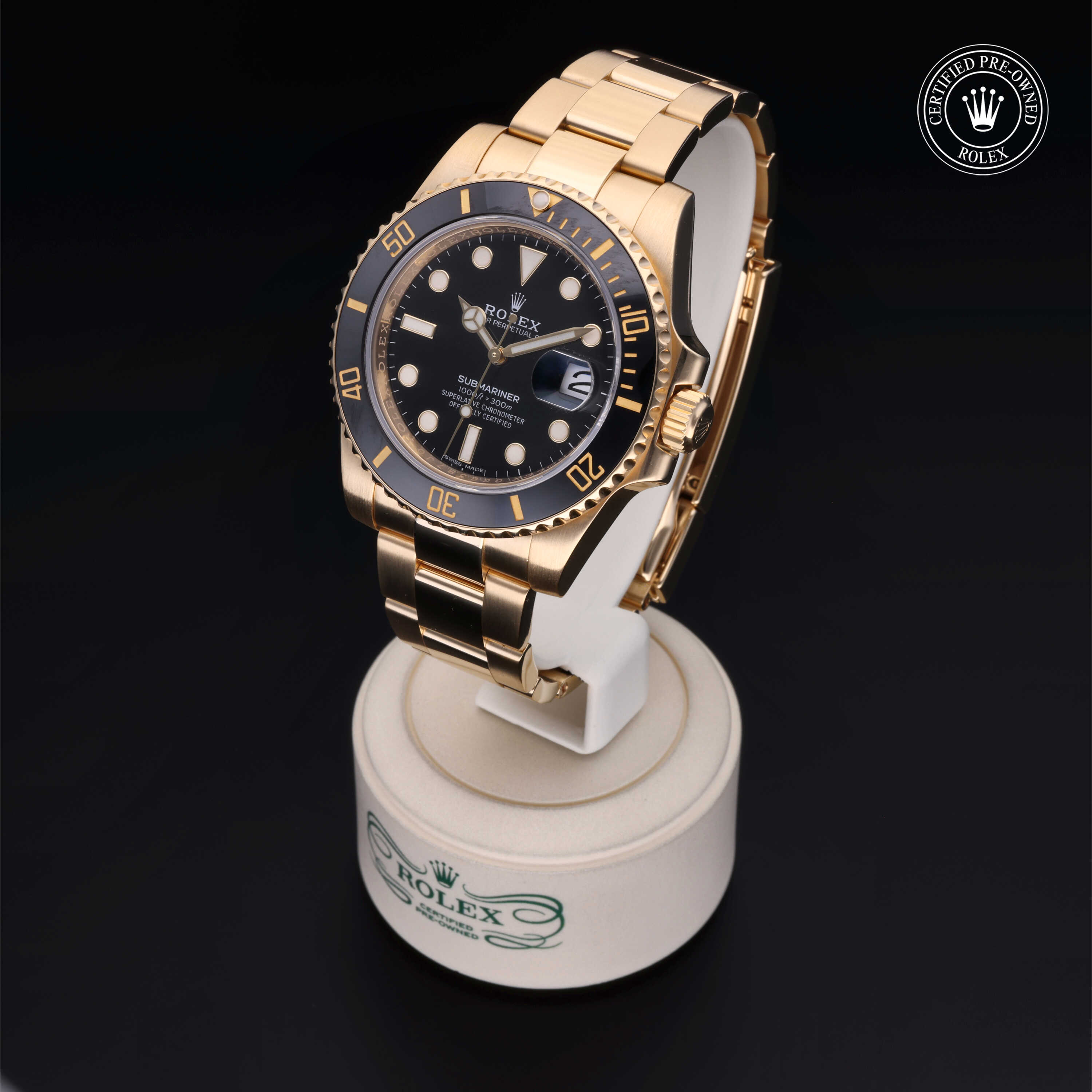 Rolex Submariner in Gold 18 Carat Yellow M116618LN-0001 at Alson Jewelers